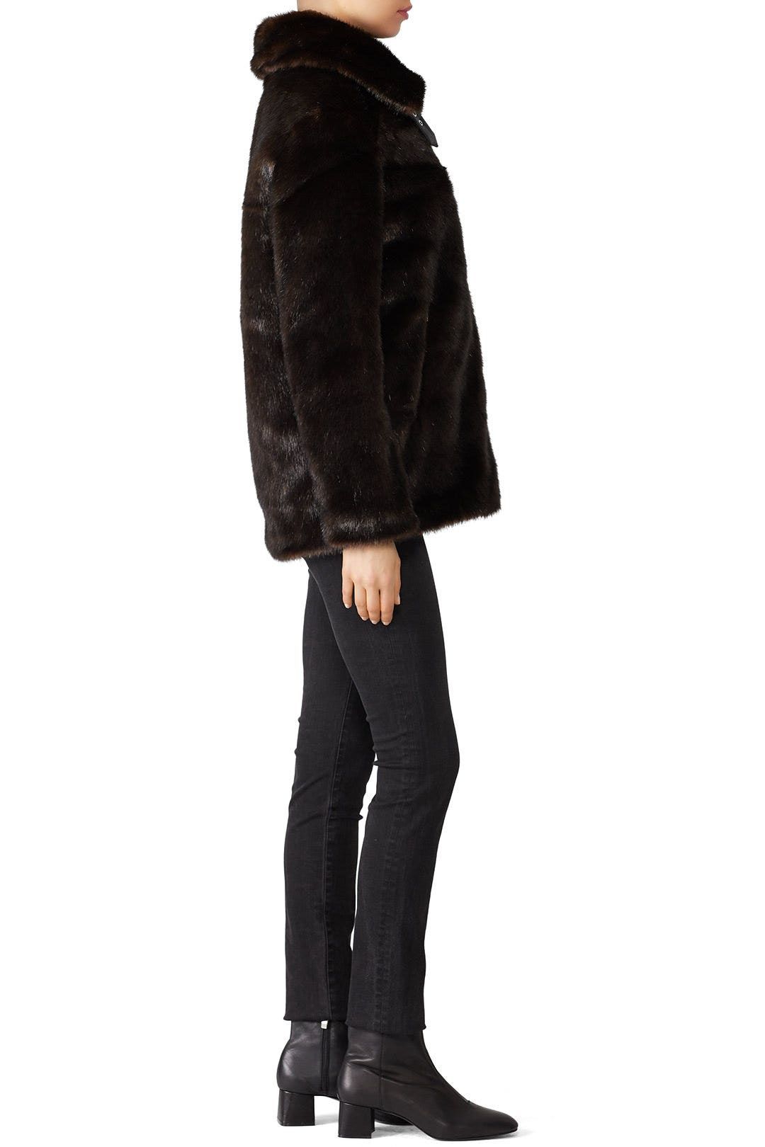Oversized Faux Fur Moto Jacket by KENDALL + KYLIE 2