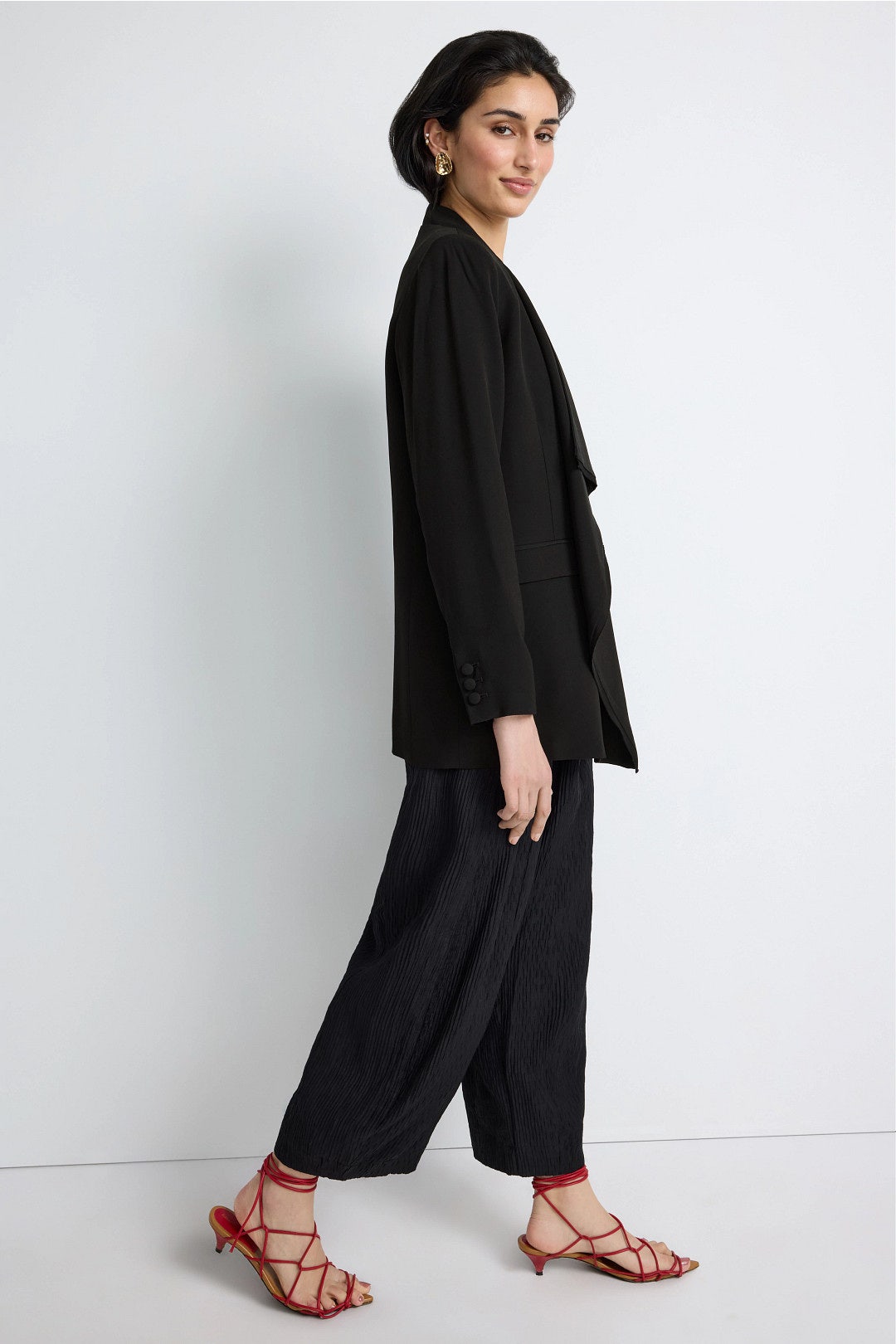 Elea Draped Front Blazer by Ulla Johnson 1