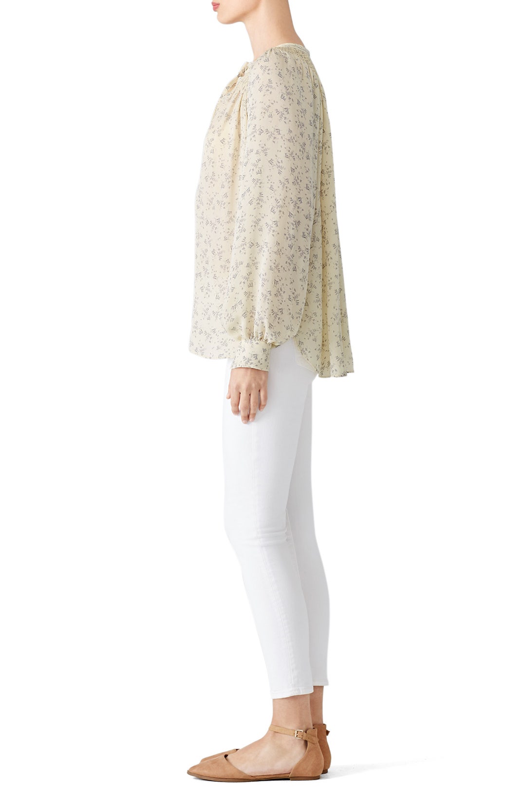 Printed Two Tone Button Down by VINCE. 1