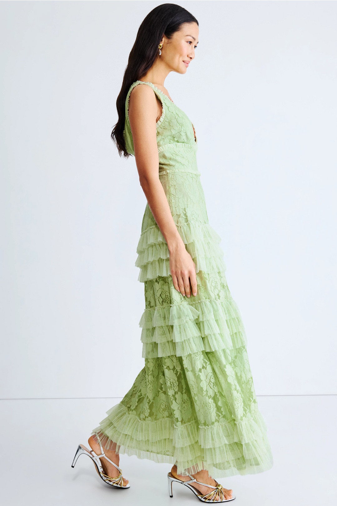 Tiered Ruffle Gown by Ieena for Mac Duggal 1