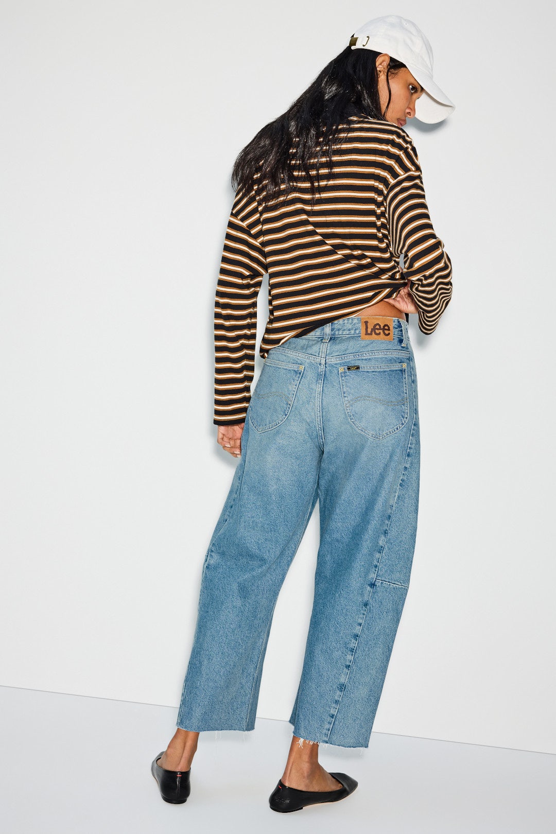 Light Indigo Rider Low Slung Barrel Jeans by LEE 2