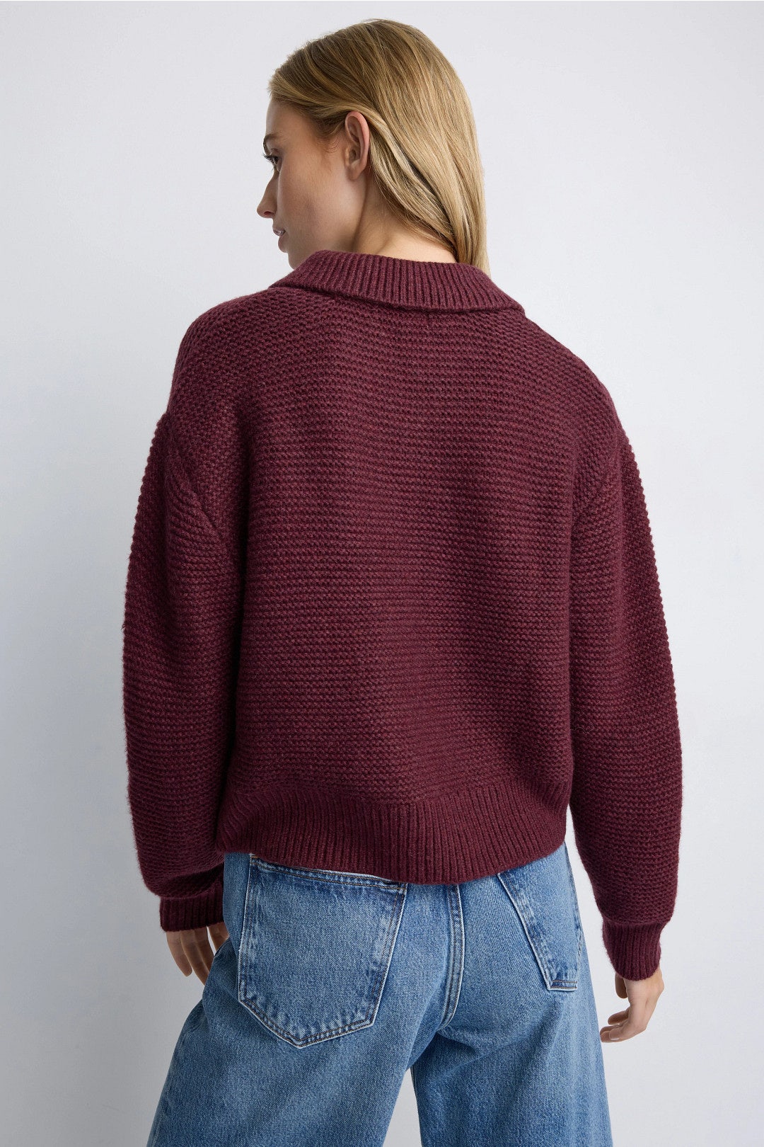 Everly Cable Collared Pullover Sweater by Marine Layer 2