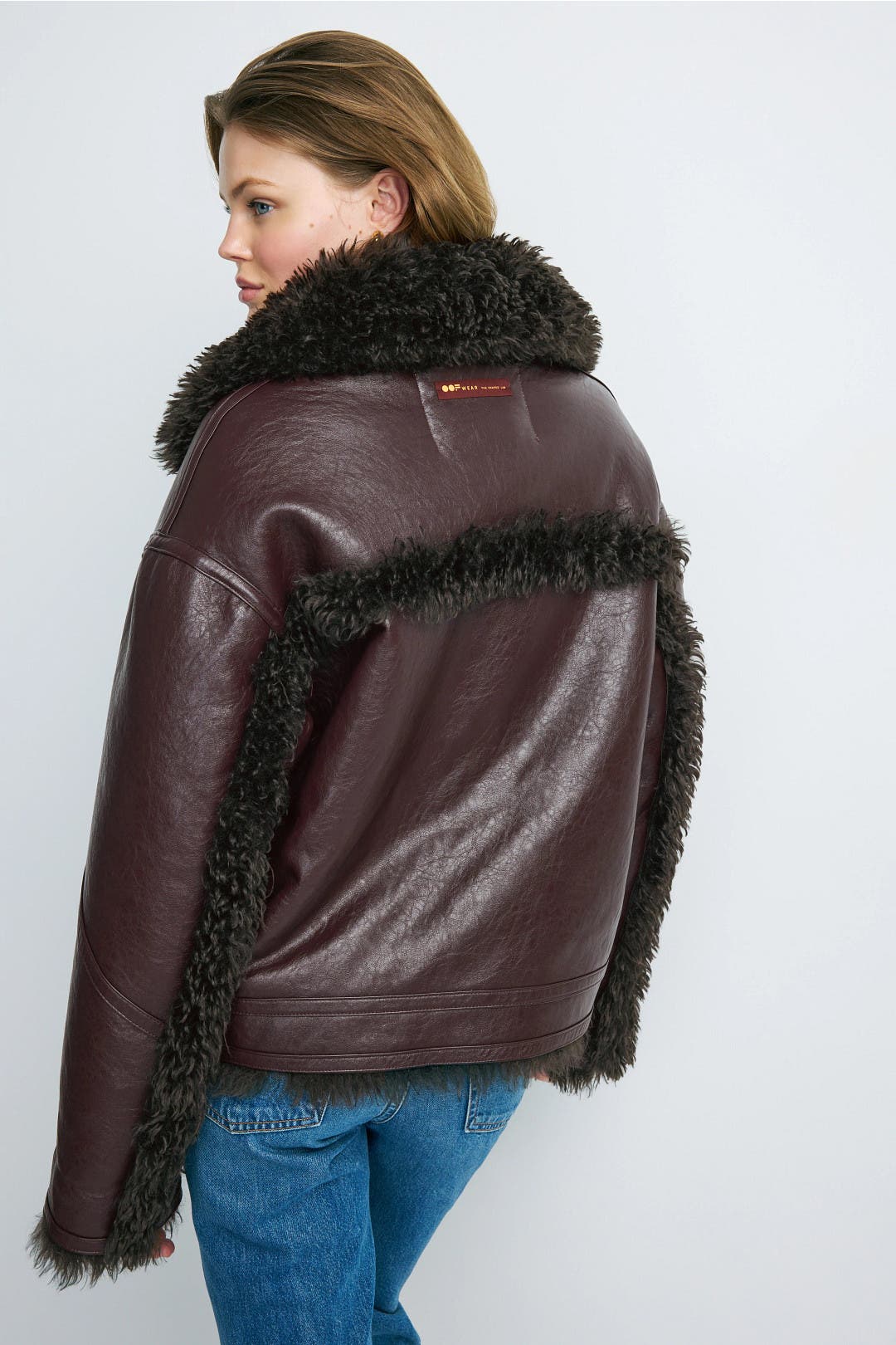 Brown Reversible Short Jacket by OOF | Rent the Runway