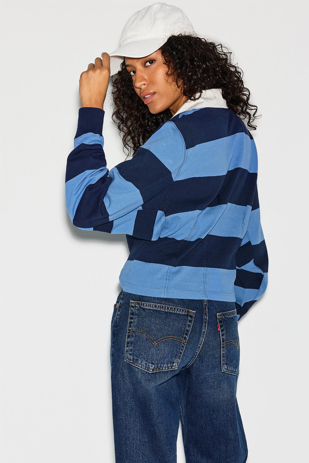 Vintage Jersey Knit Rugby Pullover