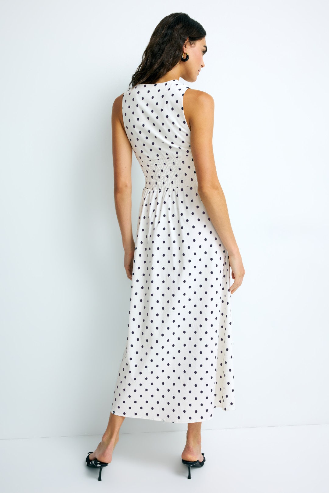 Button Front Scallop Dress by WEWOREWHAT 2