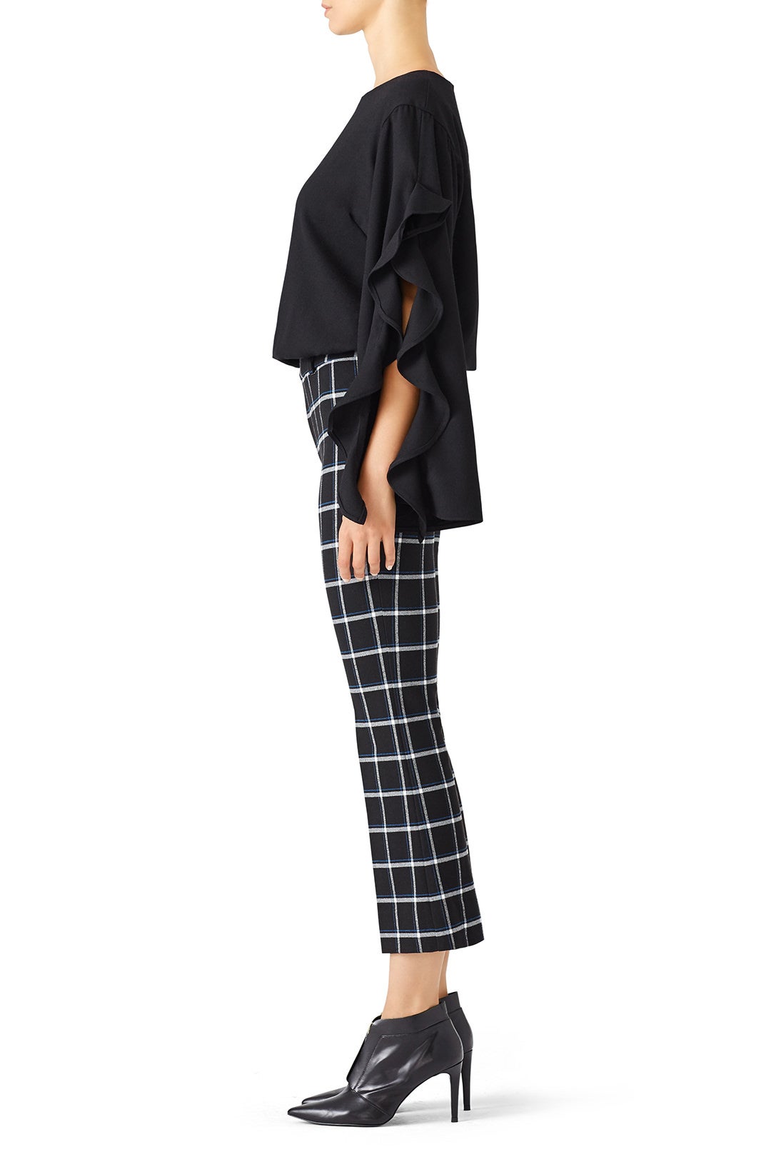 Black Plaid Trouser by Derek Lam 10 Crosby 2