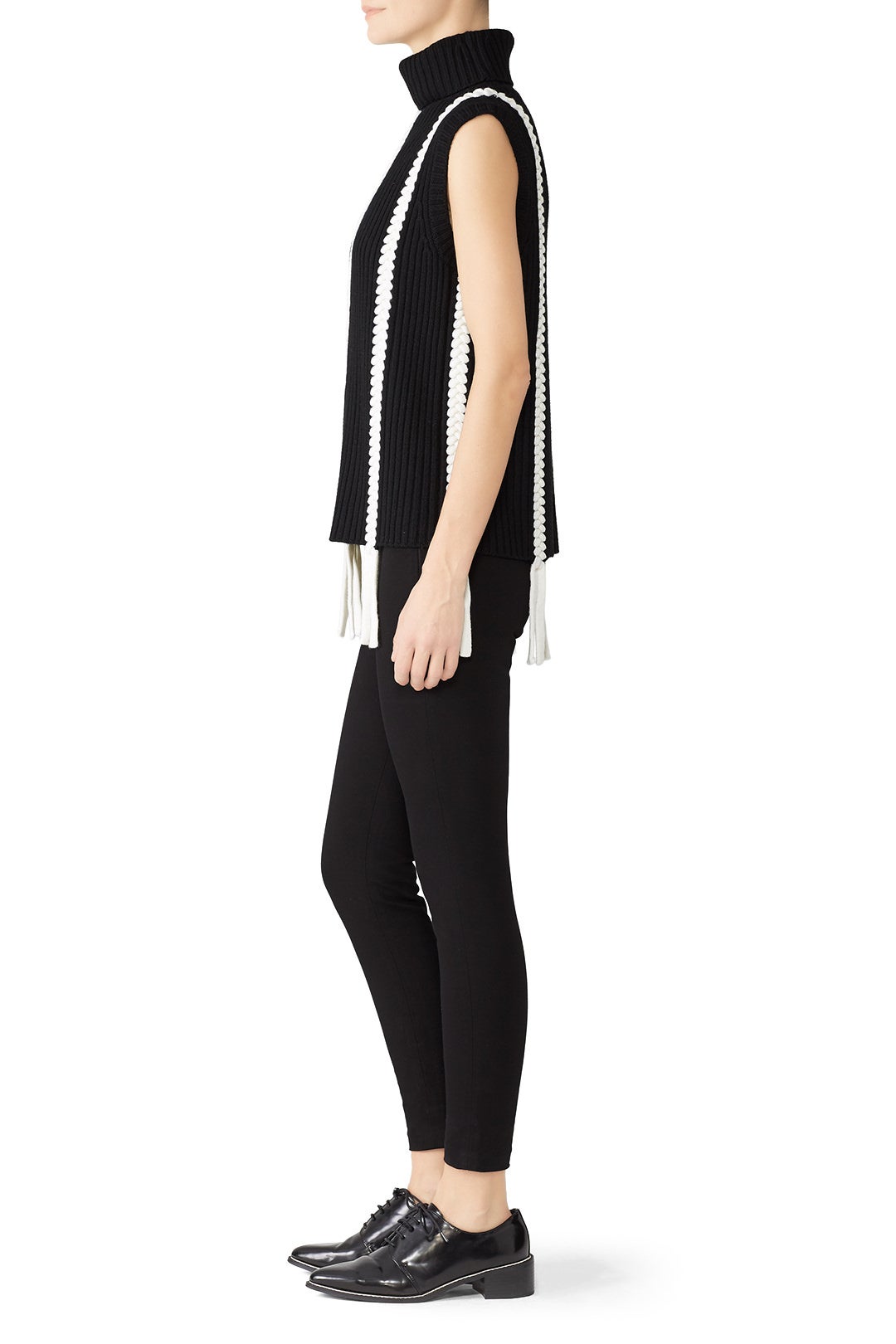 Braided Sleeveless Turtleneck by Derek Lam 10 Crosby 1
