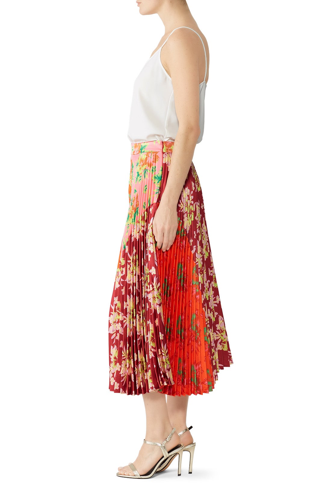 Floral Pleated Clara Skirt by DELFI Collective 2