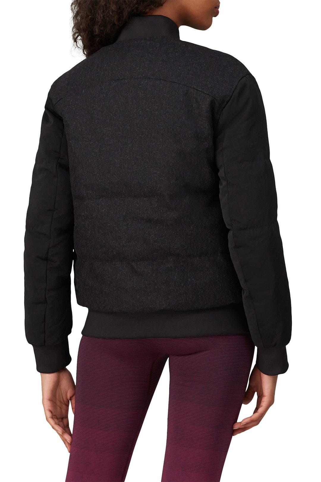 Black Roam Far Reversible Wool Bomber by Lululemon 2