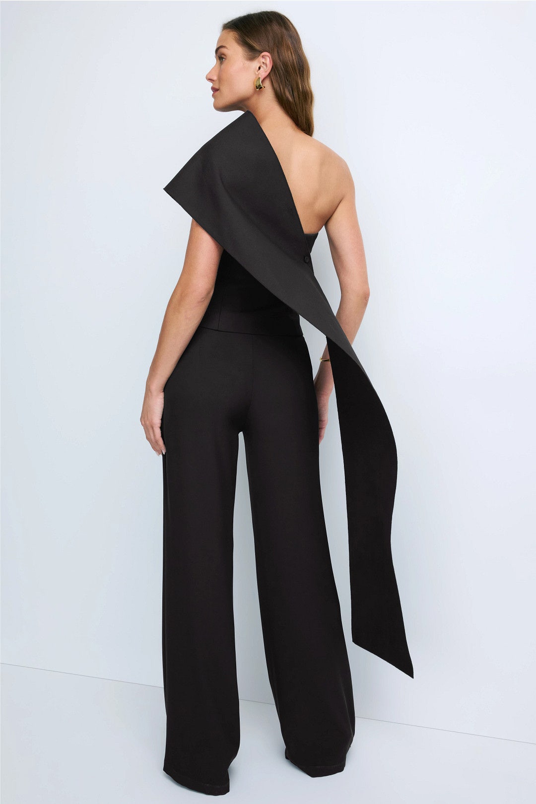 One-Shoulder Cape Top by Róhe 2