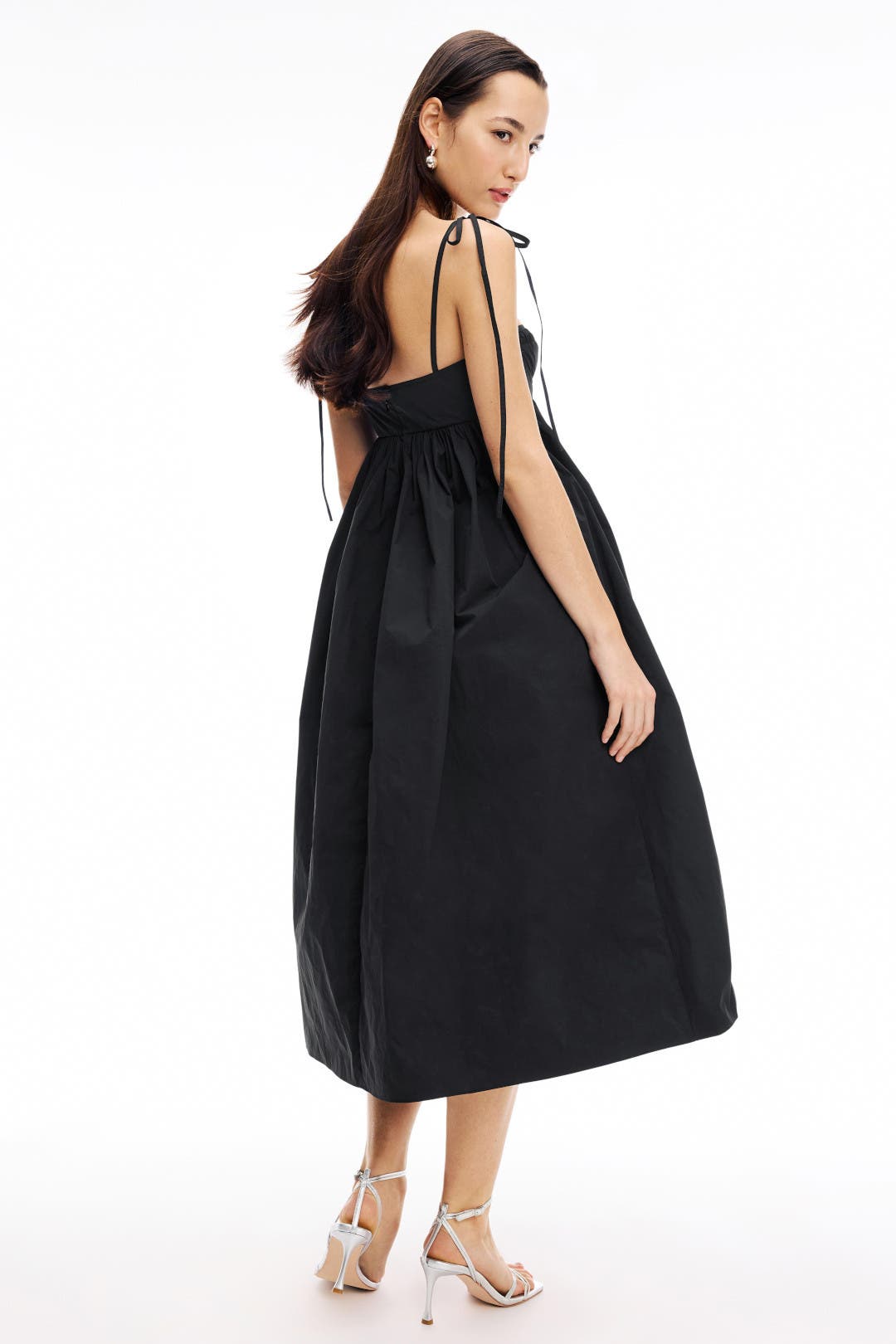 関税送料込★CECILIE BAHNSEN☆Alena ミディドレス ブラック ALENA | DRESS RECYCLED FAILLE BLACK