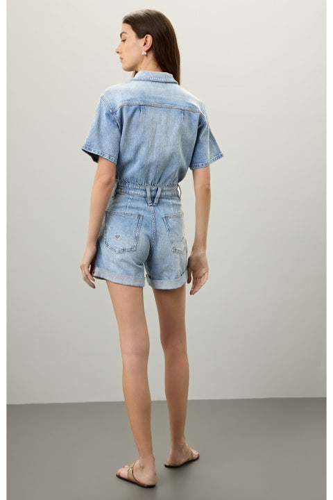 Moment for Life Short Sleeves Wrap Romper - 4 Colors