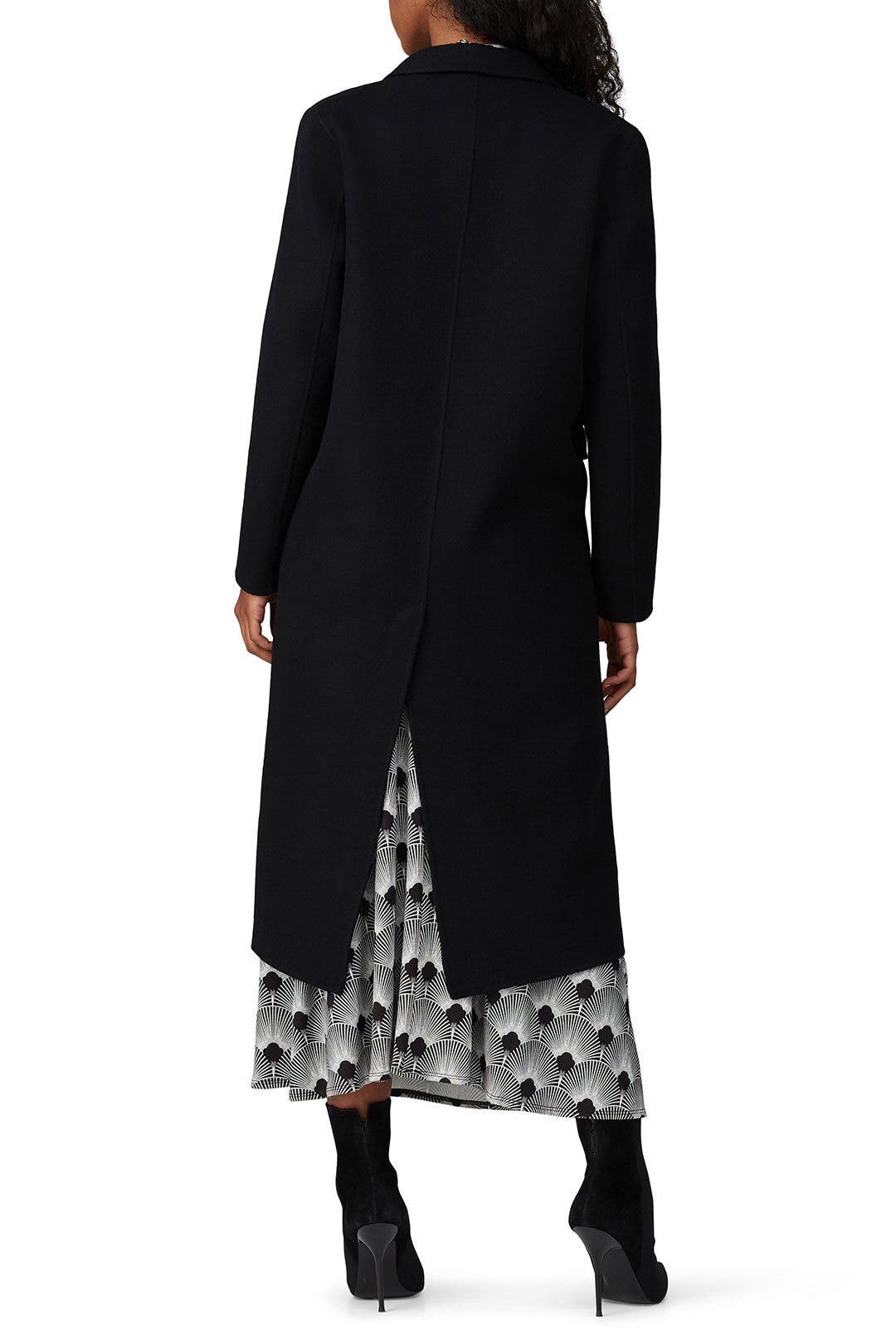 Paco Rabanne パコラバンヌ　ビッグボタン　コート　ロング Black Three Button Coat by Rabanne | Rent the Runway