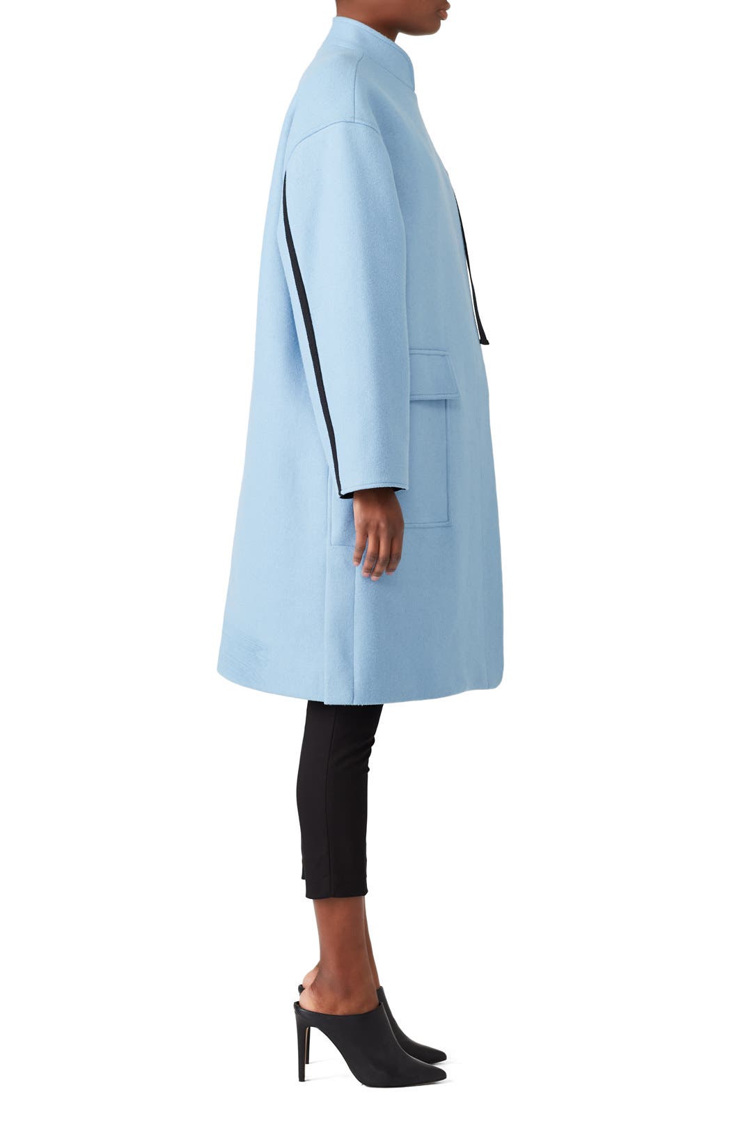 Blue A-Line Coat by Derek Lam 10 Crosby | Rent the Runway