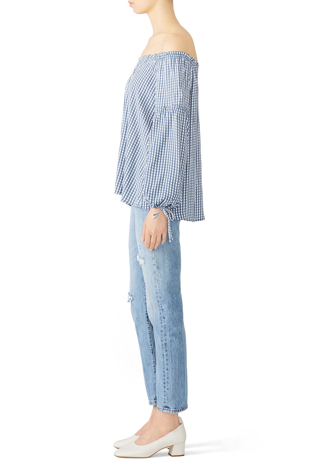 Blue Plaid Bobby Blouse by Flynn Skye 1