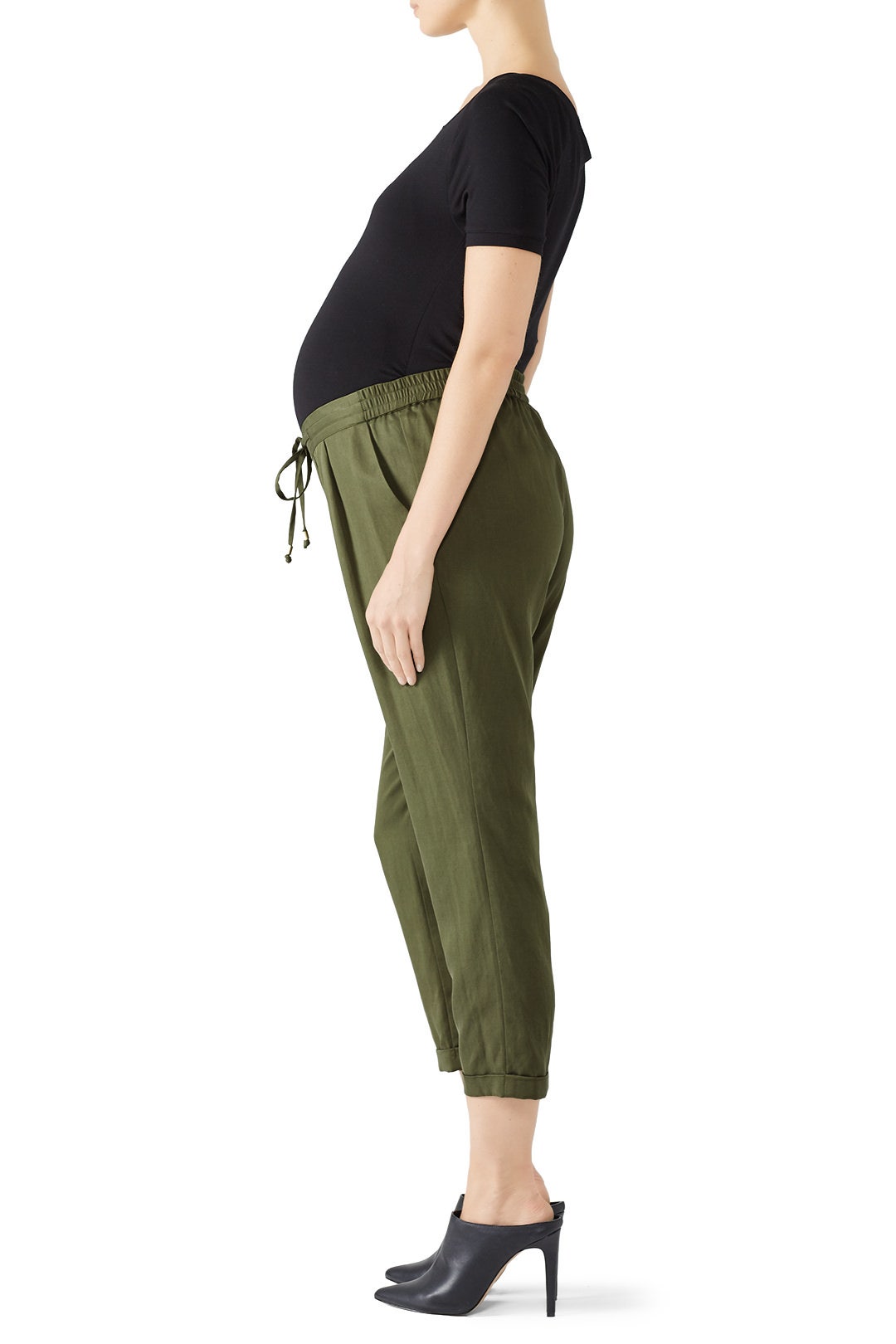 Tapered Maternity Ankle Pants by Ingrid & Isabel 2