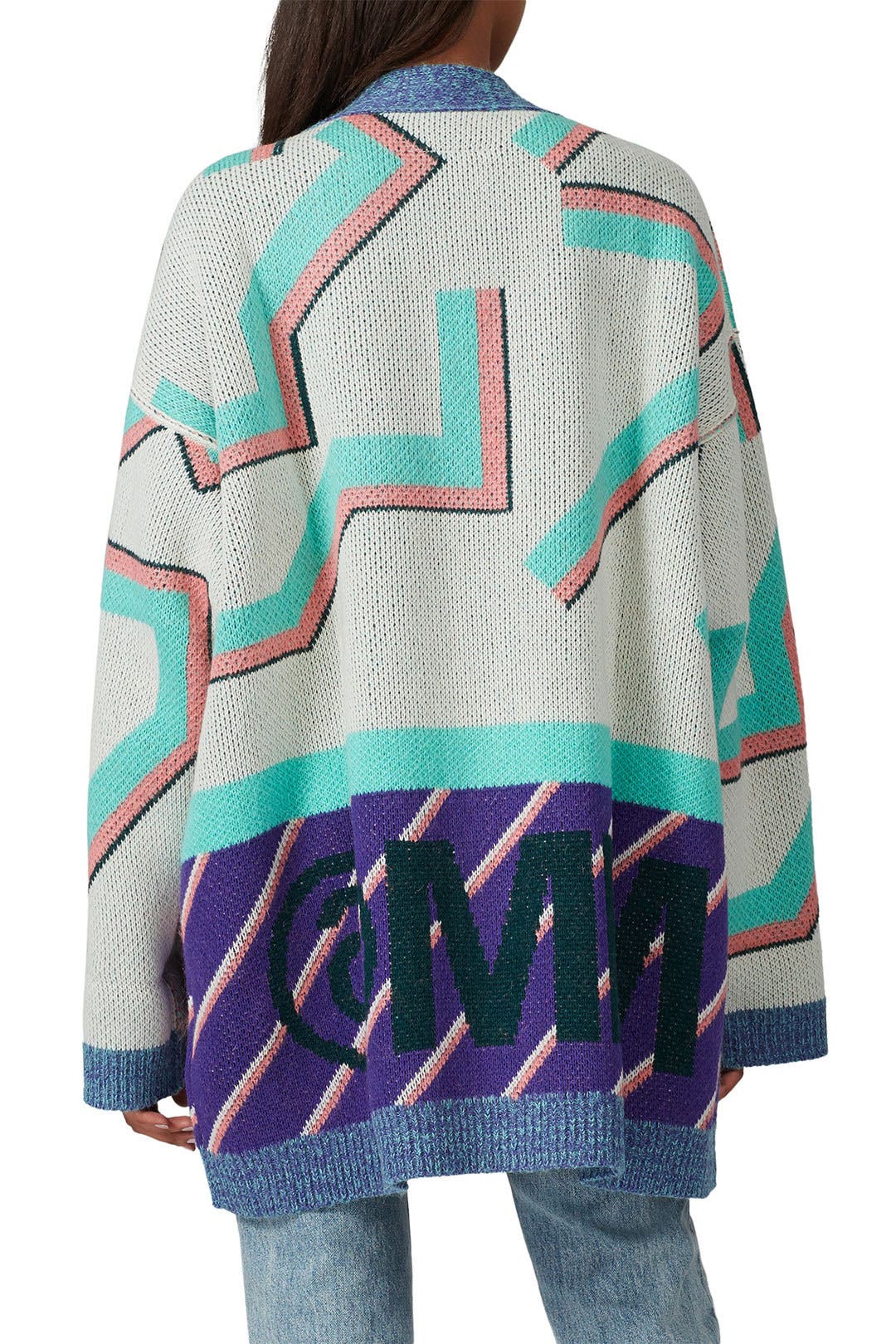 Printed Oversized Cardigan by MM6 Maison Margiela | Rent the