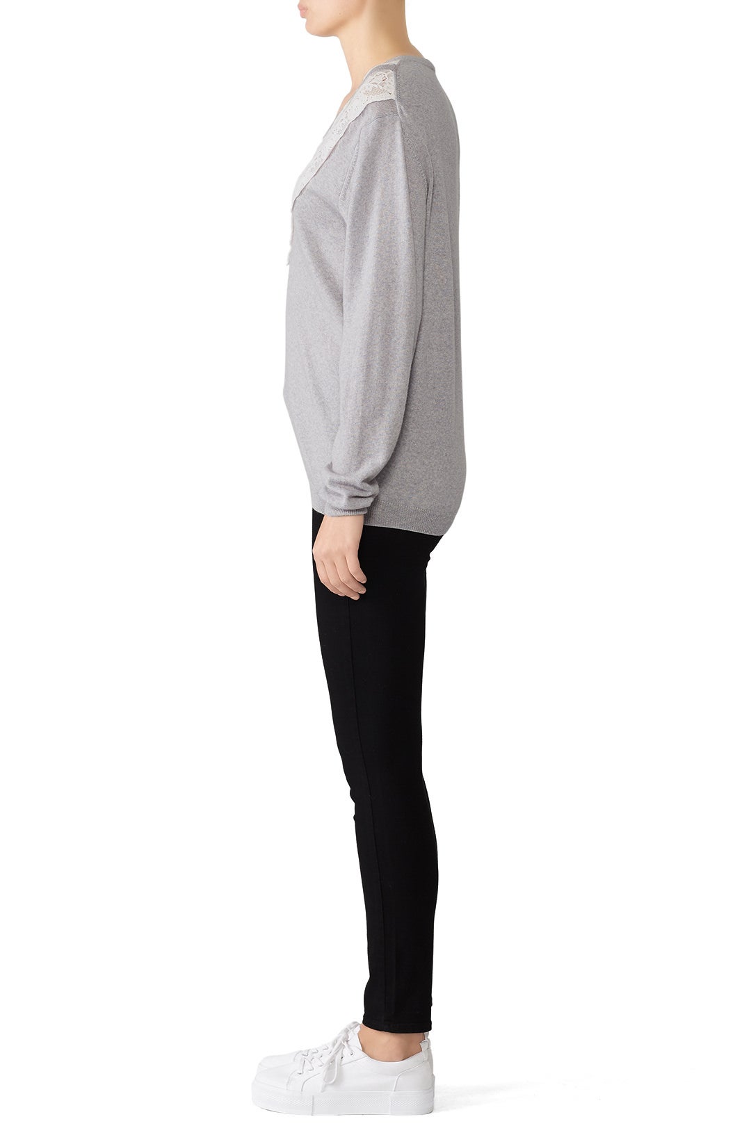 Lace Combo Pullover by Rebecca Taylor NYC 1