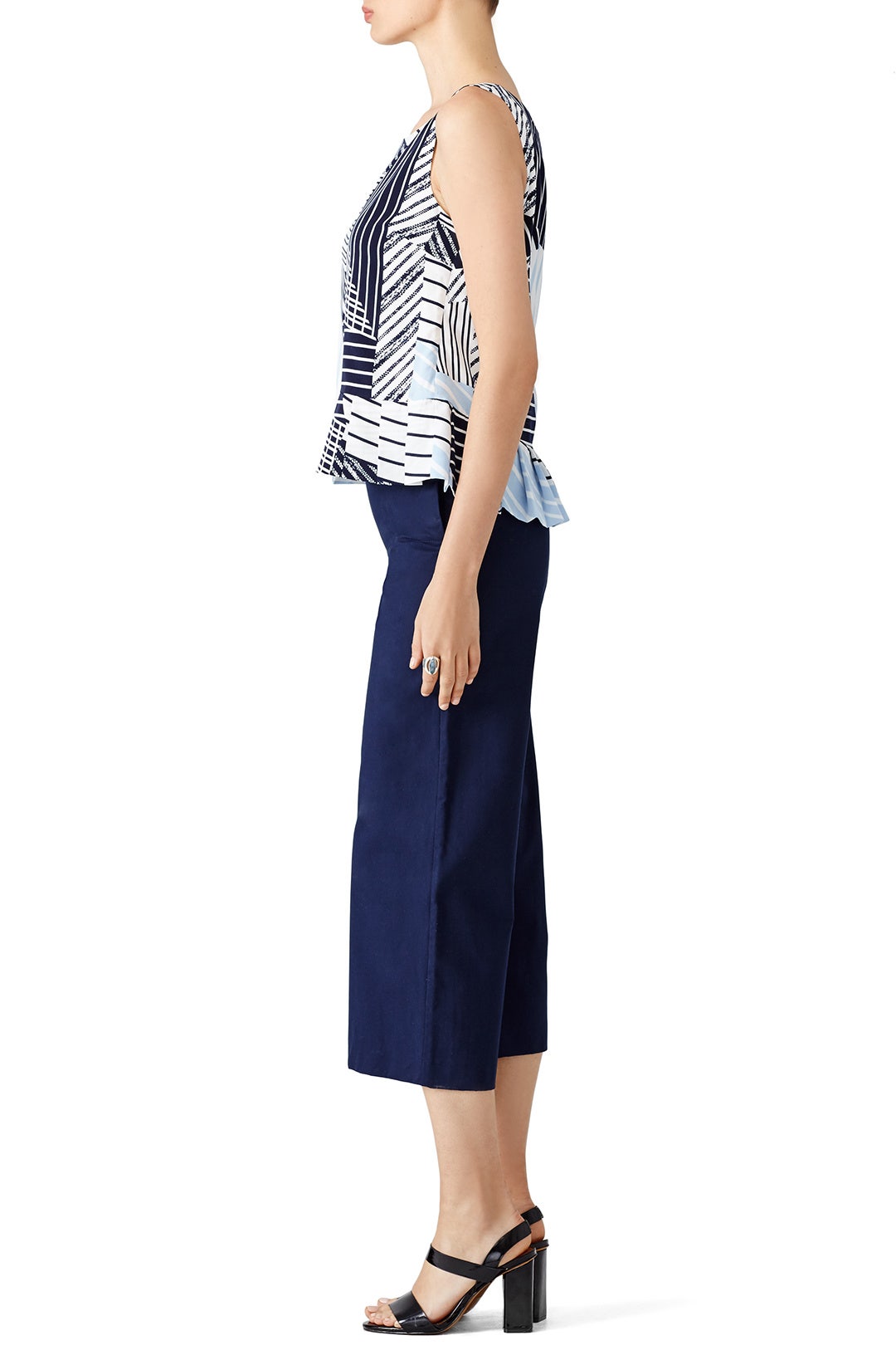 Navy Multi Stripe Top by J.O.A. 1