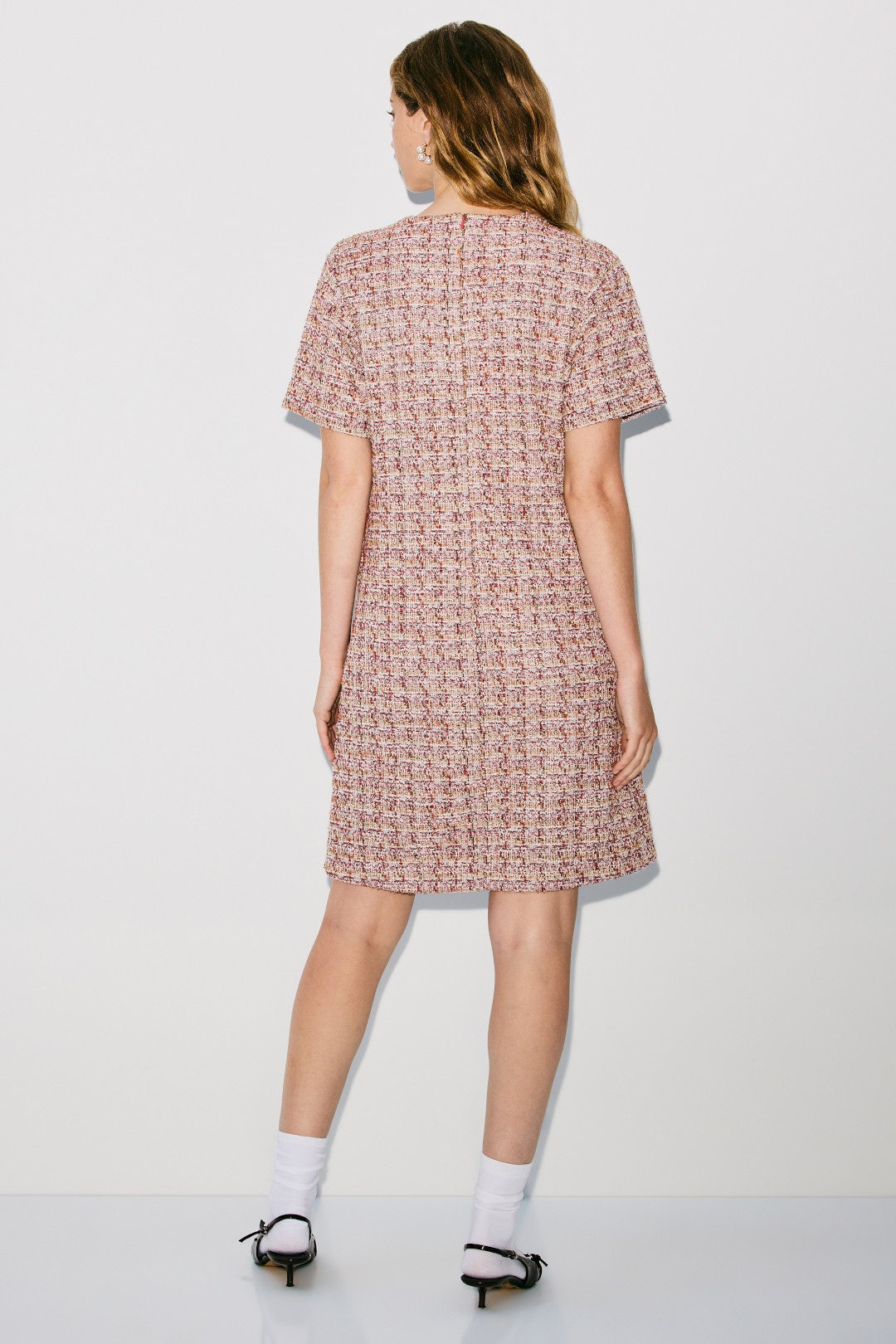 Pink Tweed Mini Dress by N Natori 2