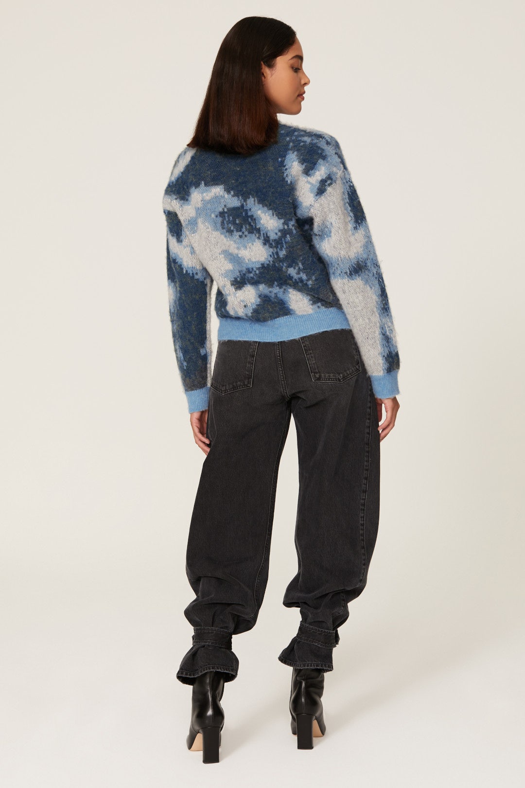 Blue Colorblock Sweater by The Kooples 2