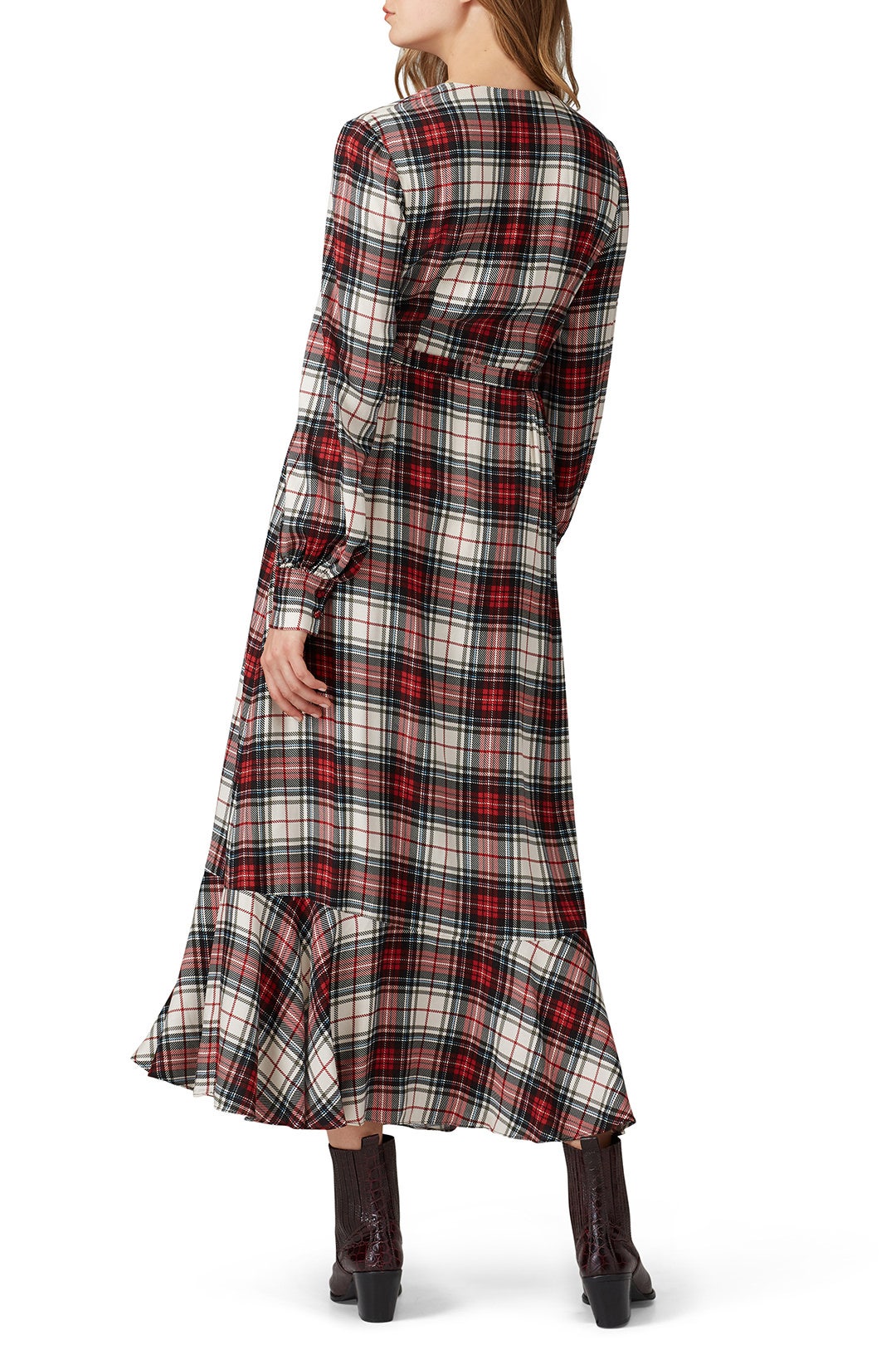Plaid Salal Wrap Dress by Petersyn 2