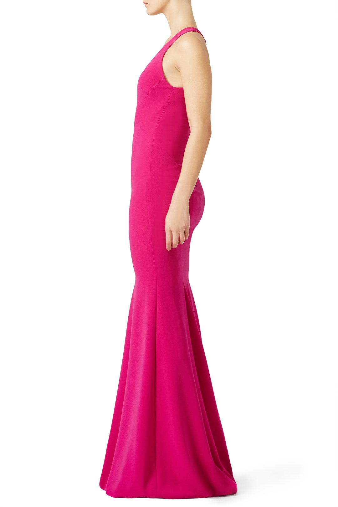 Fuchsia Smooth Mermaid Gown by Theia 2