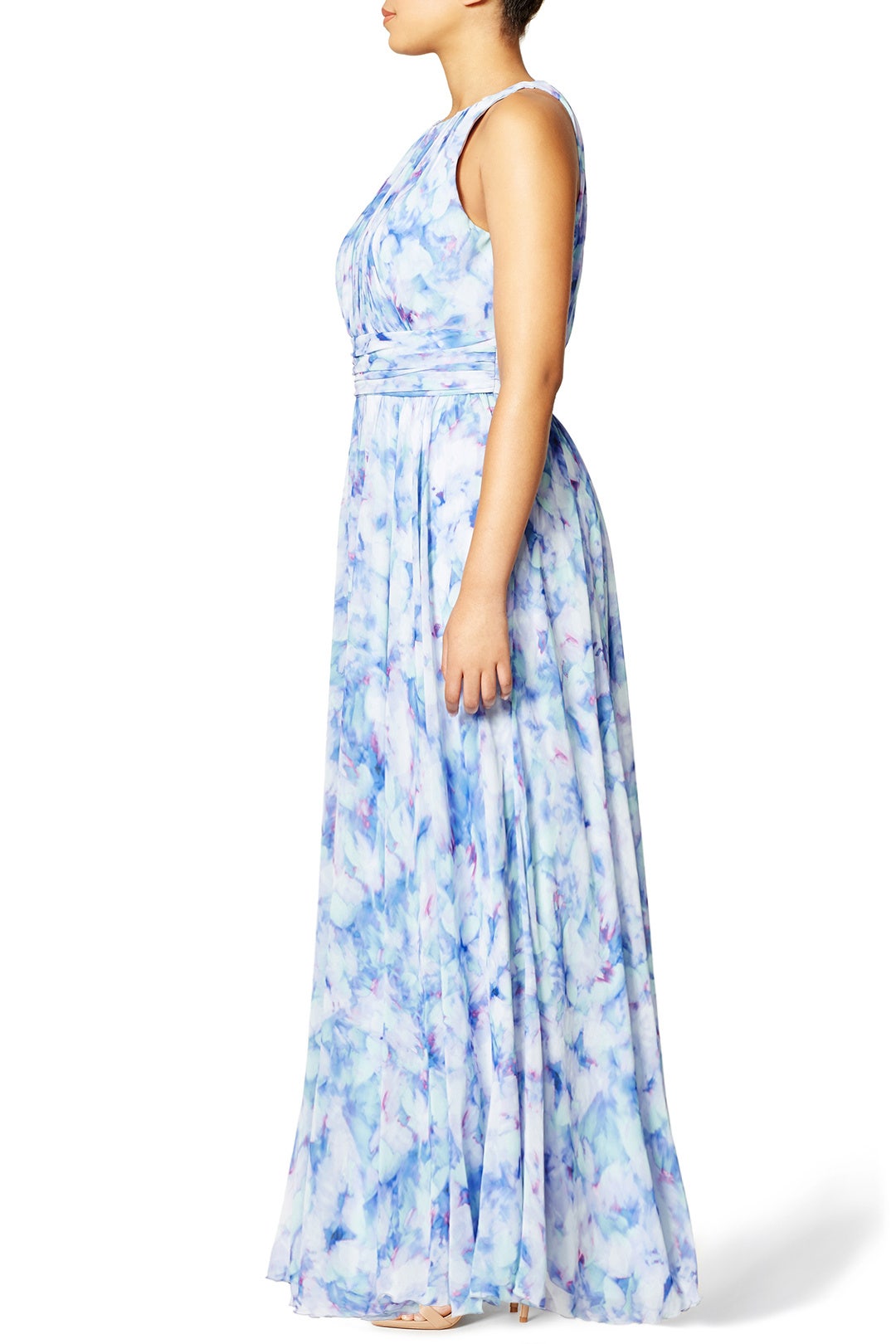 Blue Blur Maxi Dress by Badgley Mischka 2