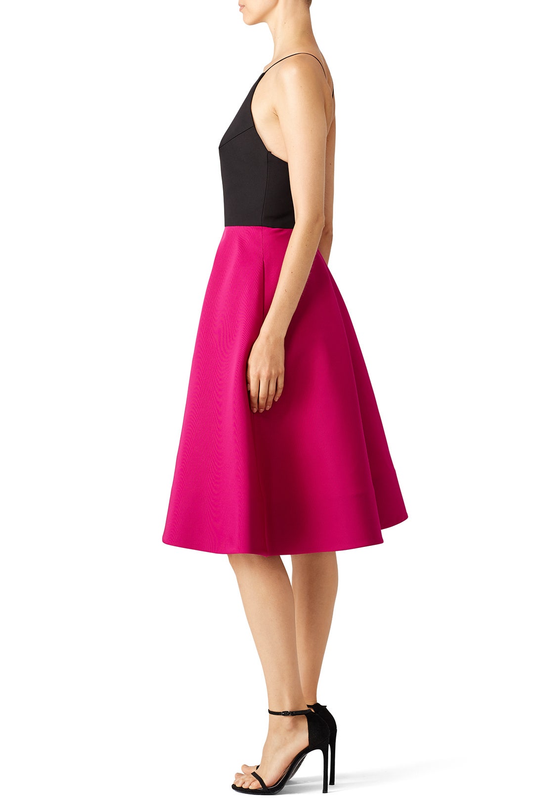 Fuchsia Colorblock Dress by Christian Siriano 2