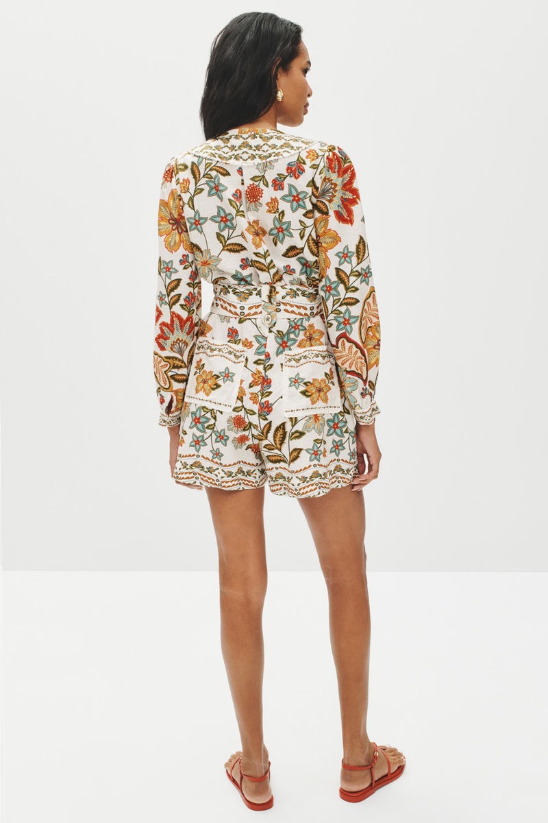 Botanicals Off-White Romper by FARM Rio - Photo 2