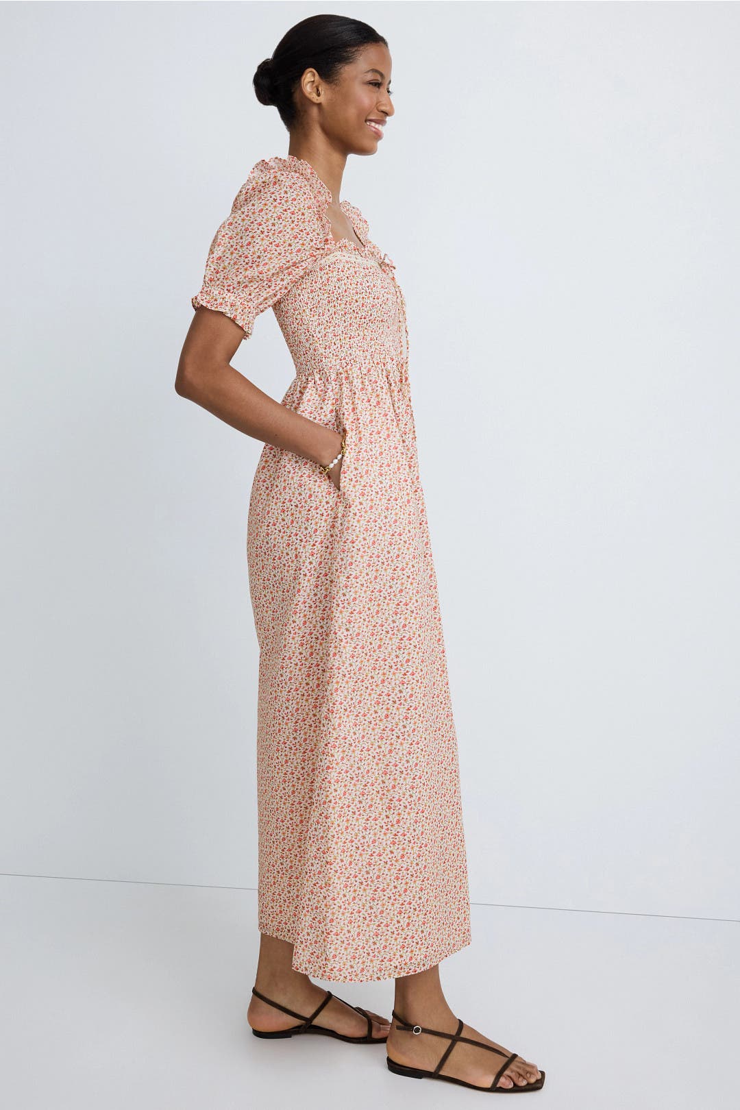 Floral Scarlett Midi Nap Dress by Hill House Home | Rent the Runway
