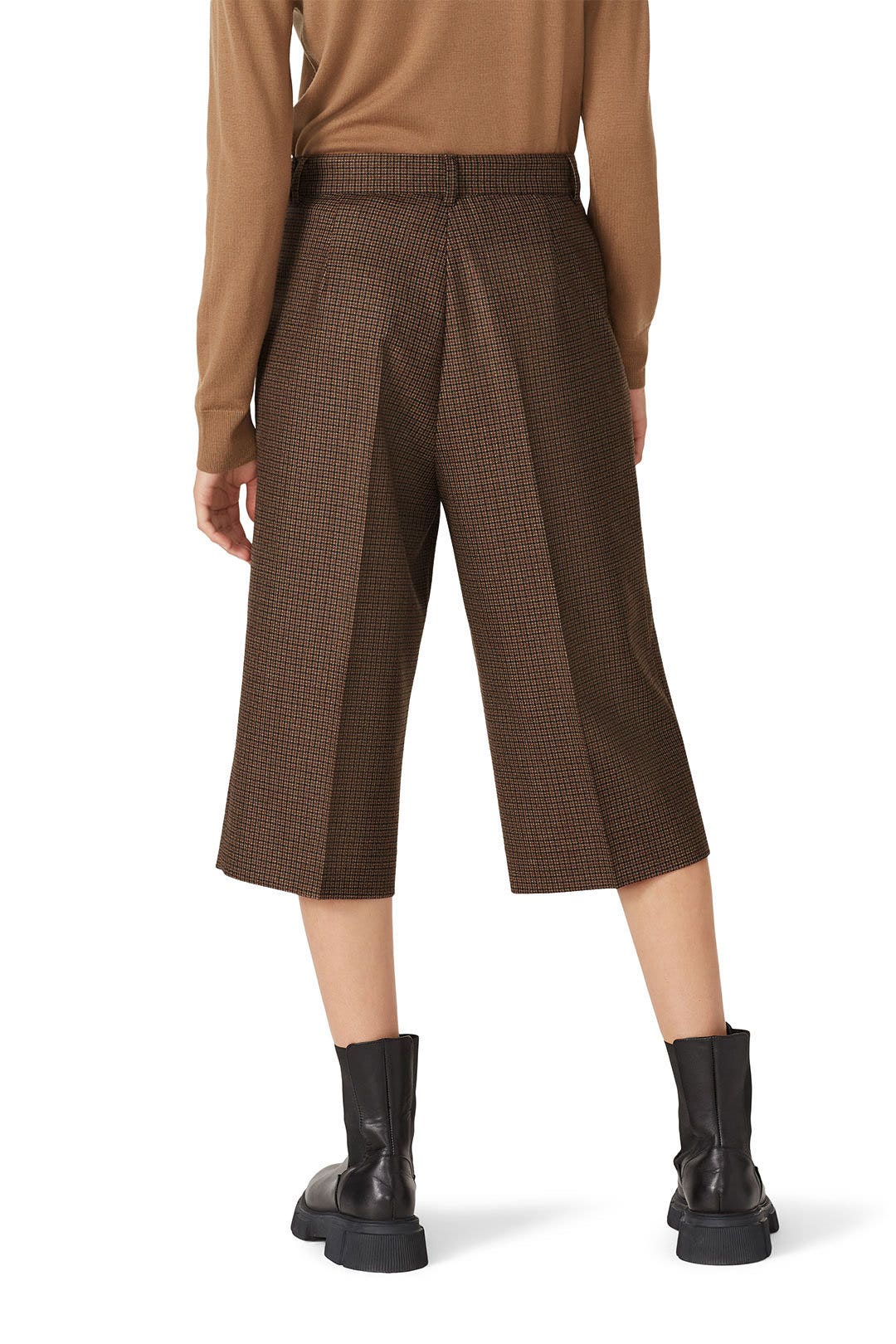 Brown Wool Culottes by Maison Margiela 2