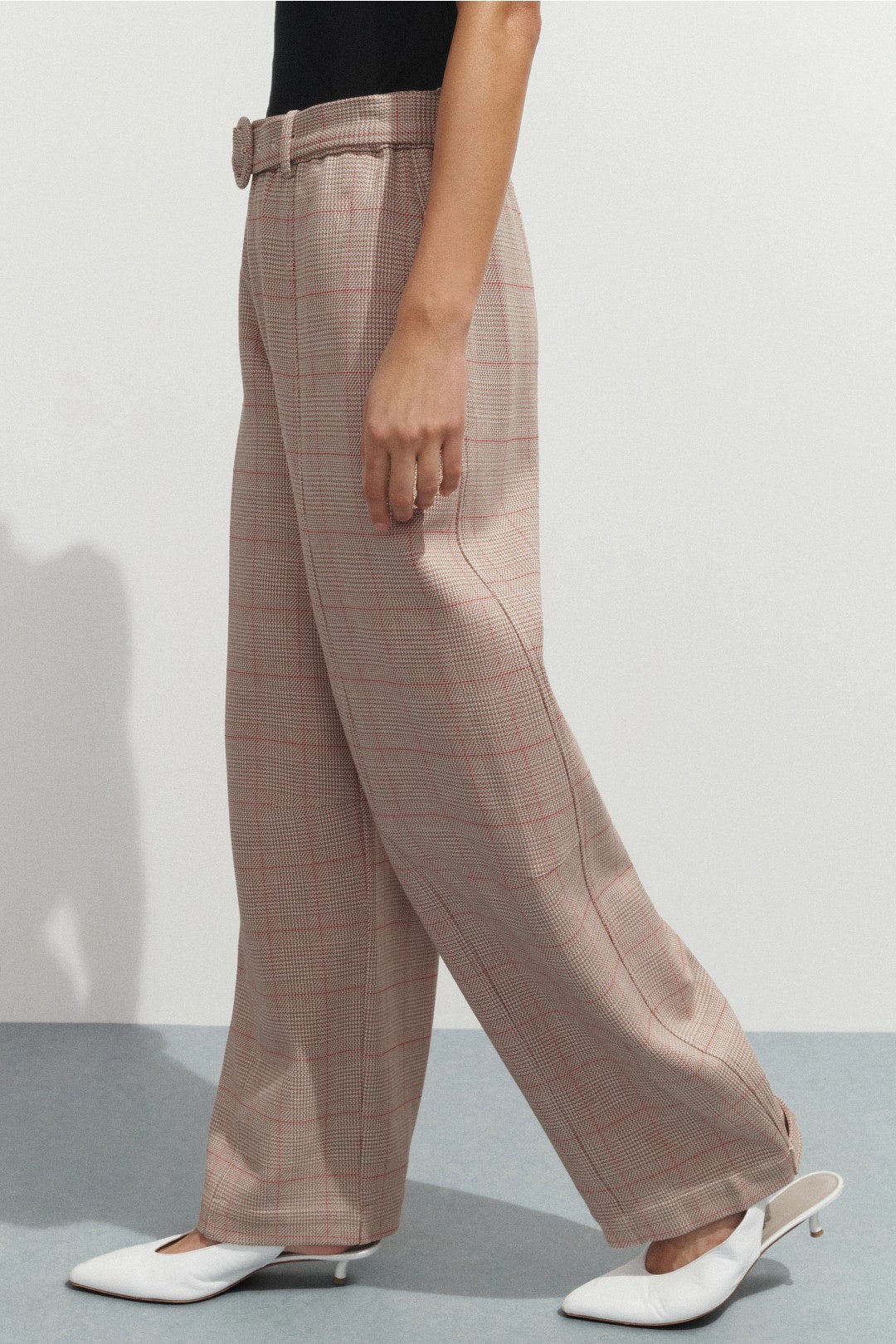 Plaid Barrel Leg Pants by Rosetta Getty x RTR 1