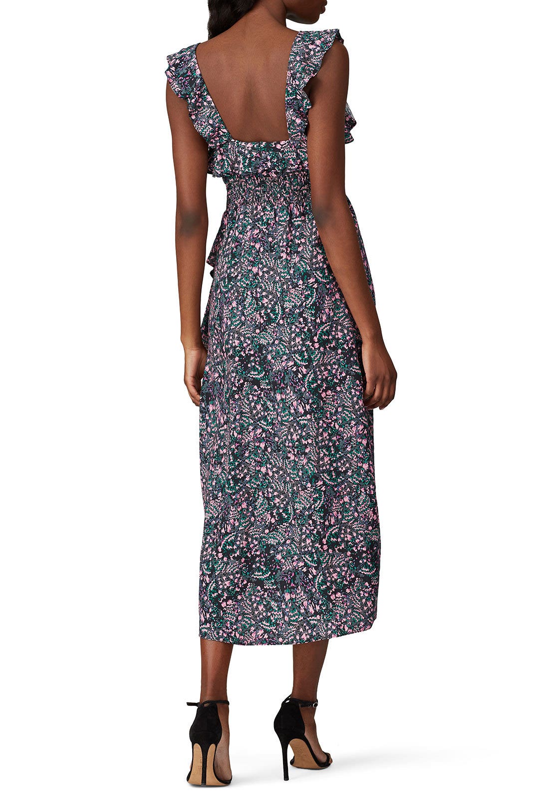 Black Floral Print Dress by Iro 2