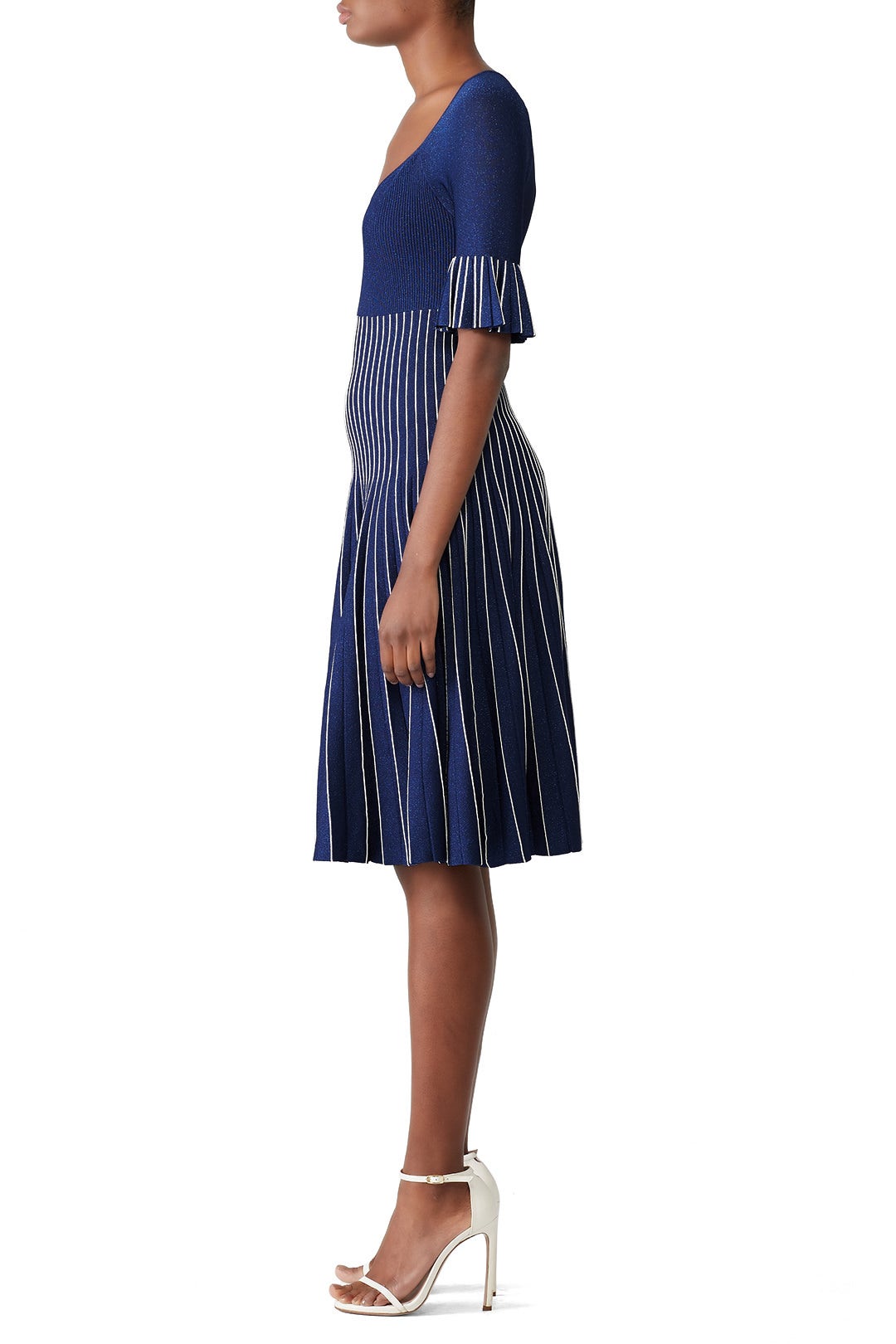 Metallic Pleats Bustier Dress by SIMKHAI 1
