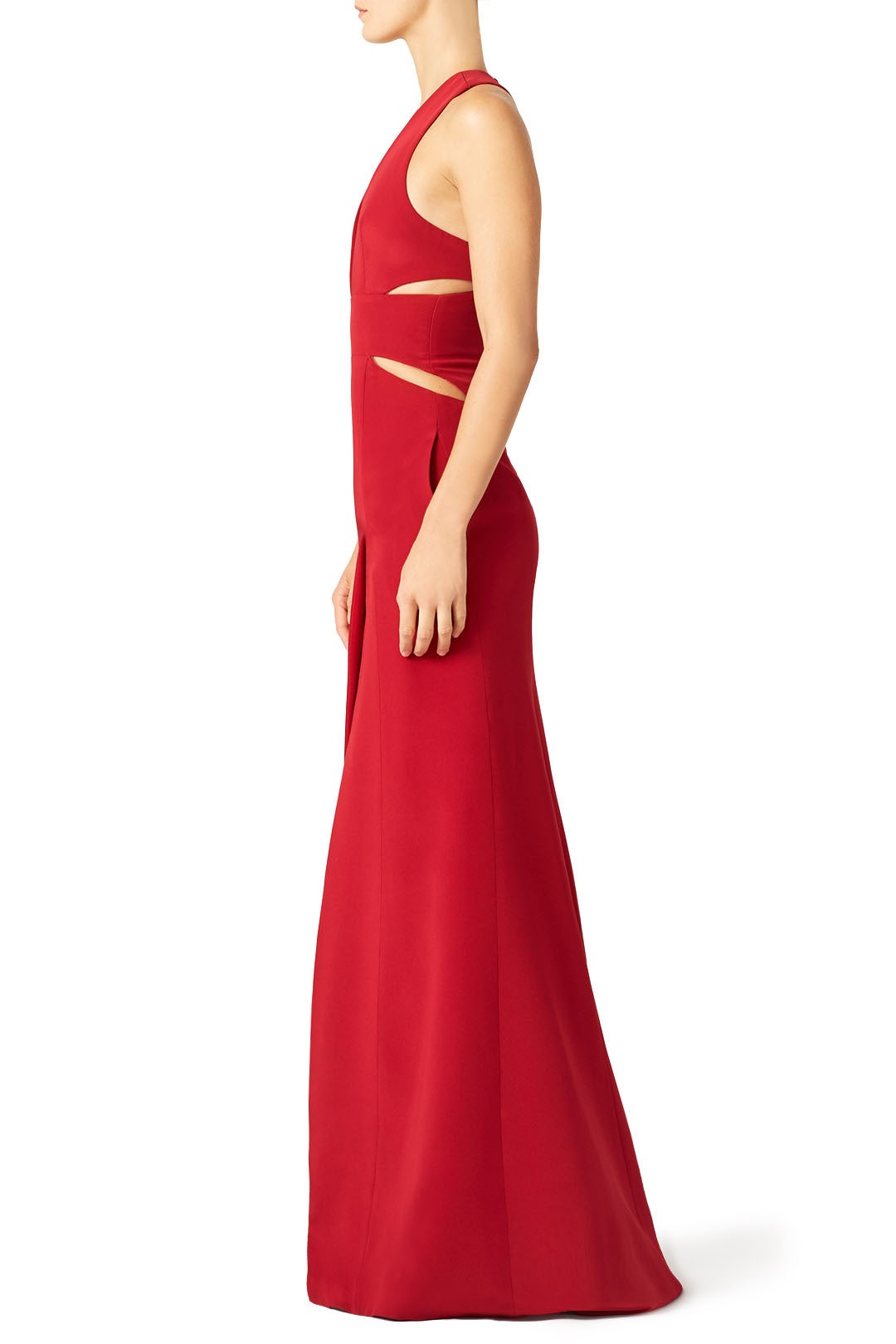 Blood Deep V Articulated Column Gown by KAUFMANFRANCO 2