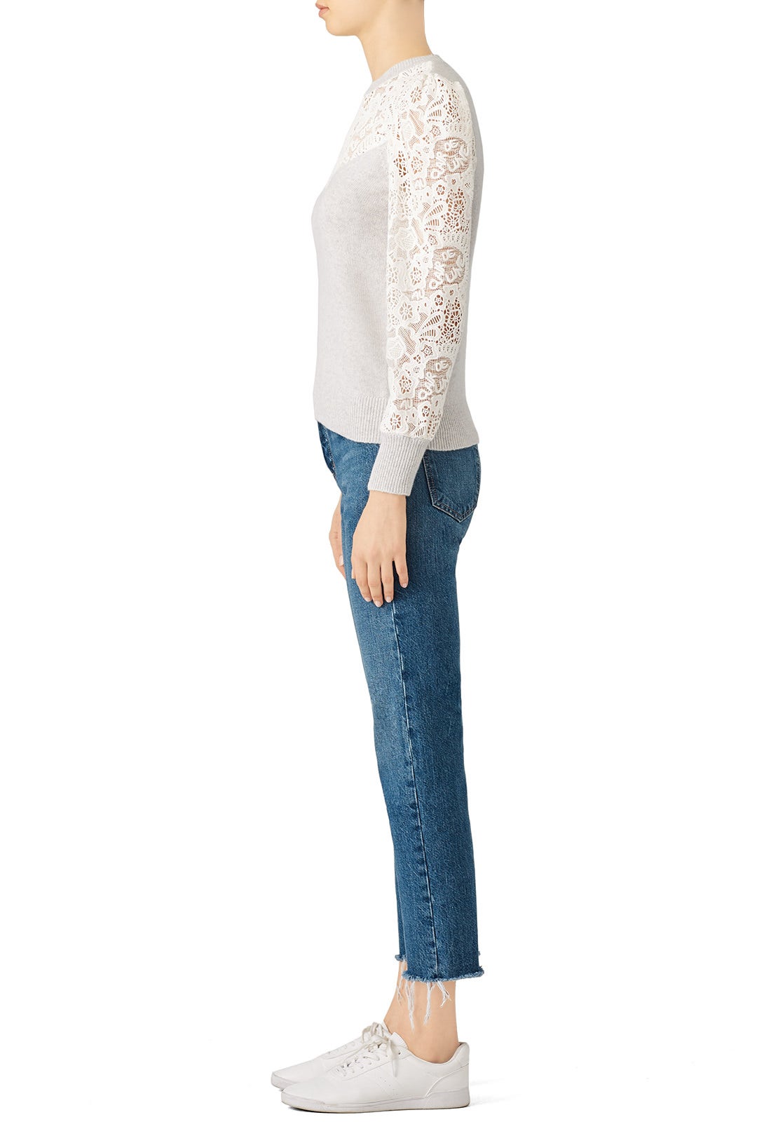 Illusion Lace Sweater by Rebecca Taylor NYC 2