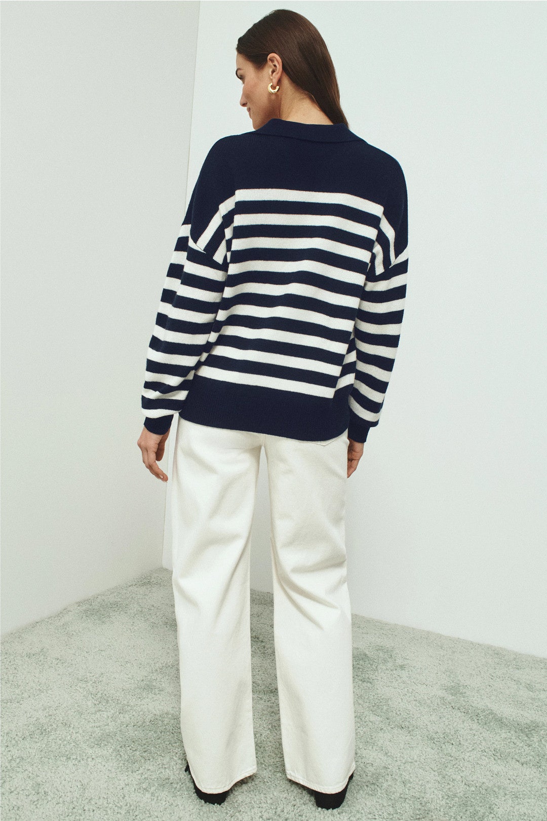 Long Sleeve Polo Sweater by Toccin 1