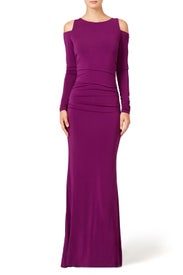 Plum Window Gown by Donna Karan New York