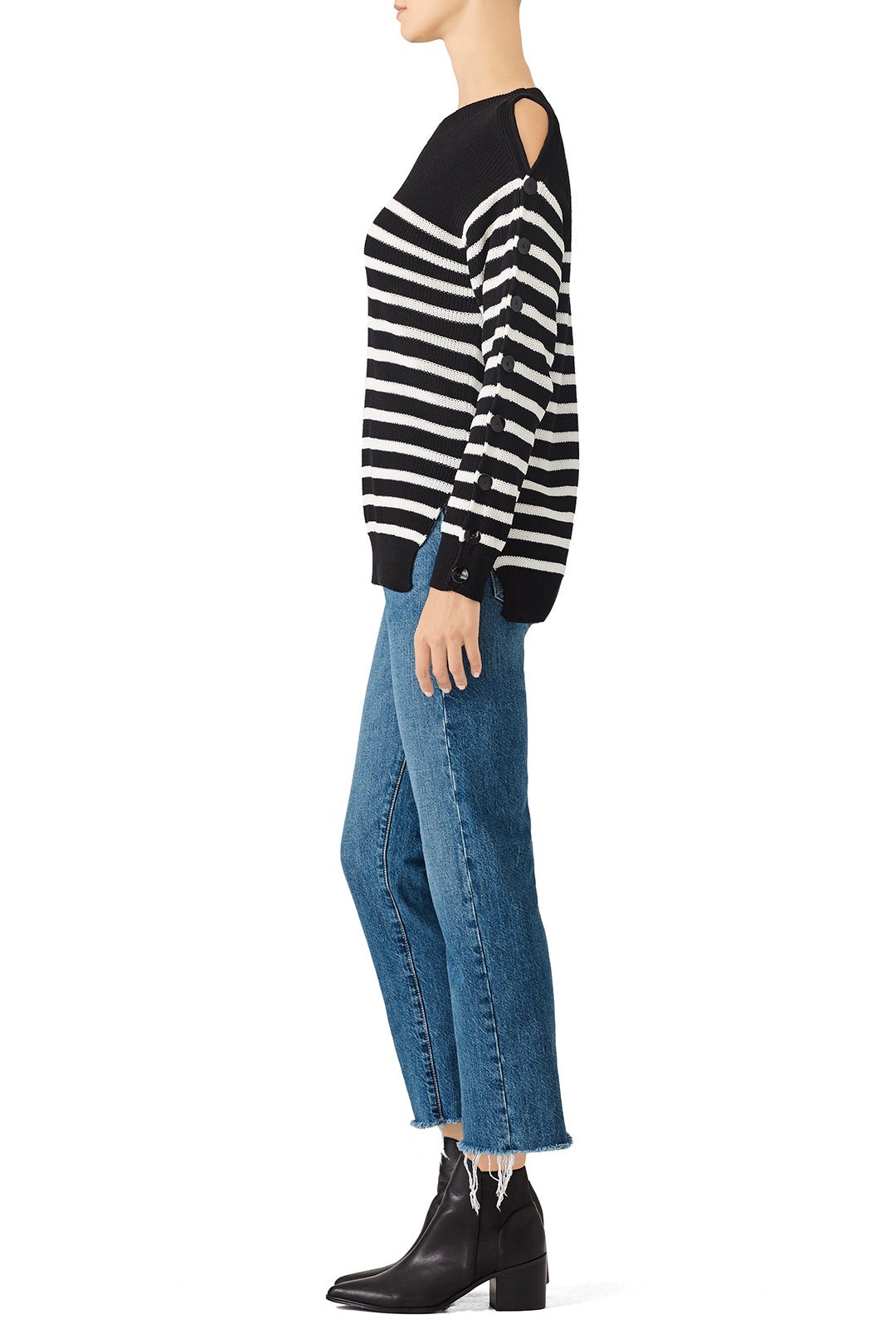 Striped Gianna Sweater by Fuzzi 2