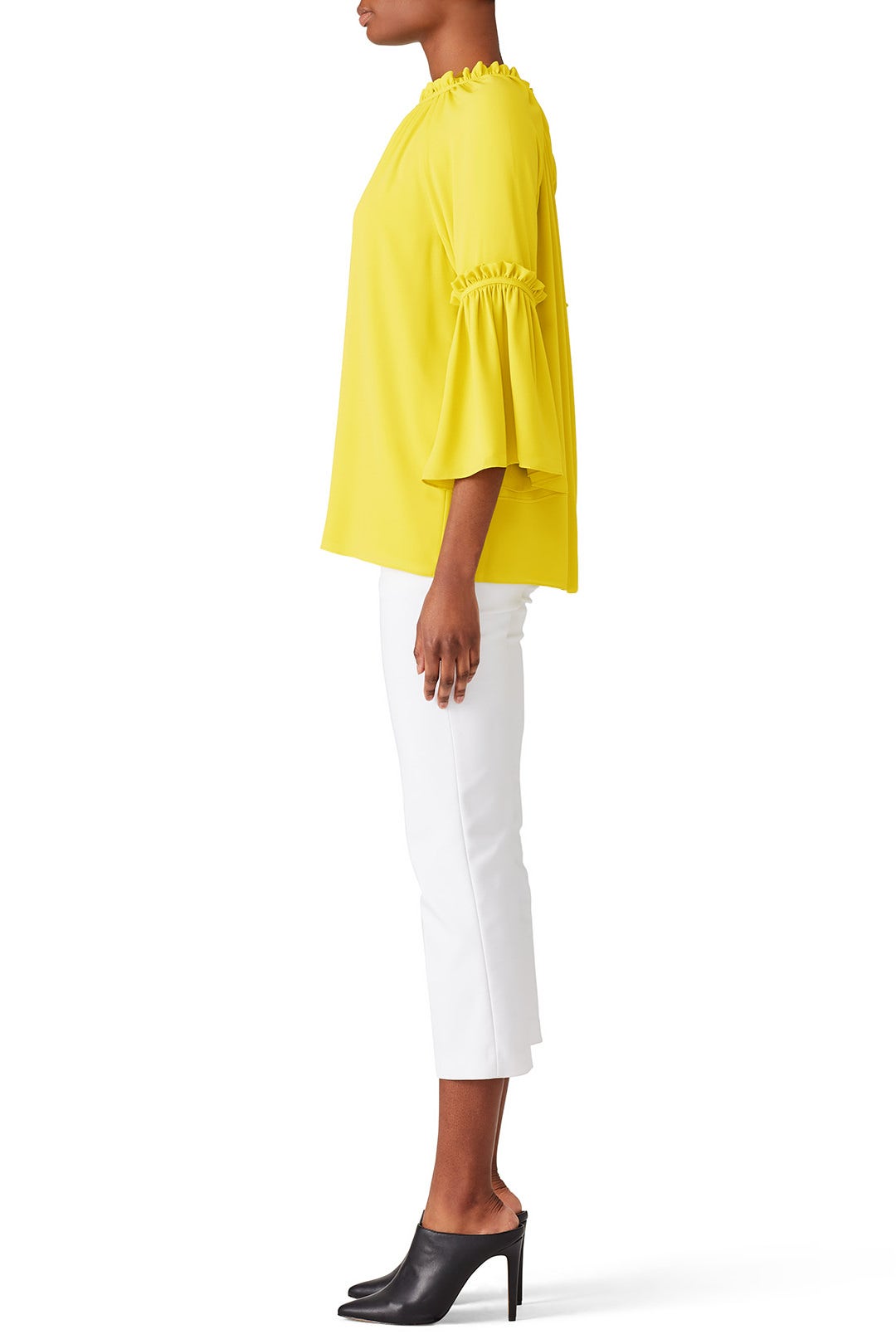 Citron Peasant Top by Josie Natori 1