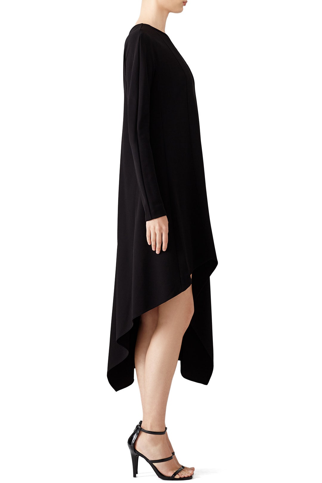 Black Asymmetrical Midi Dress by Narciso Rodriguez 2