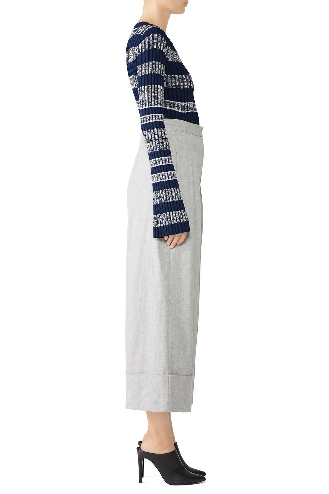 Ribbed Long Sleeve Top by Becken 1