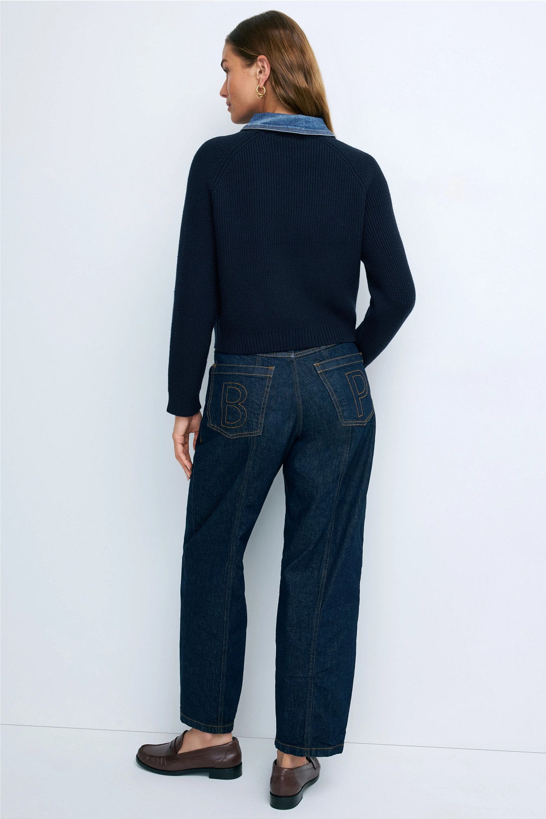 Dash Denim Collar Pullover by Central Park West 2