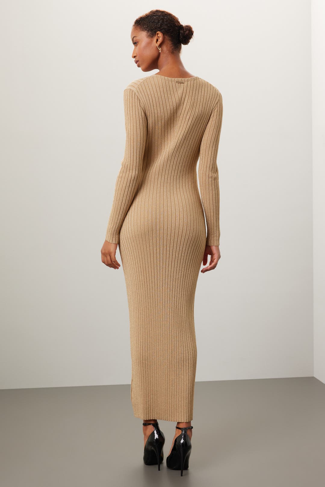 ワンピース Michael Kors Woman Dress Gold MS381MV61R 710 Michael Kors Monogram dress - Gold - Women | MF381PS61R710