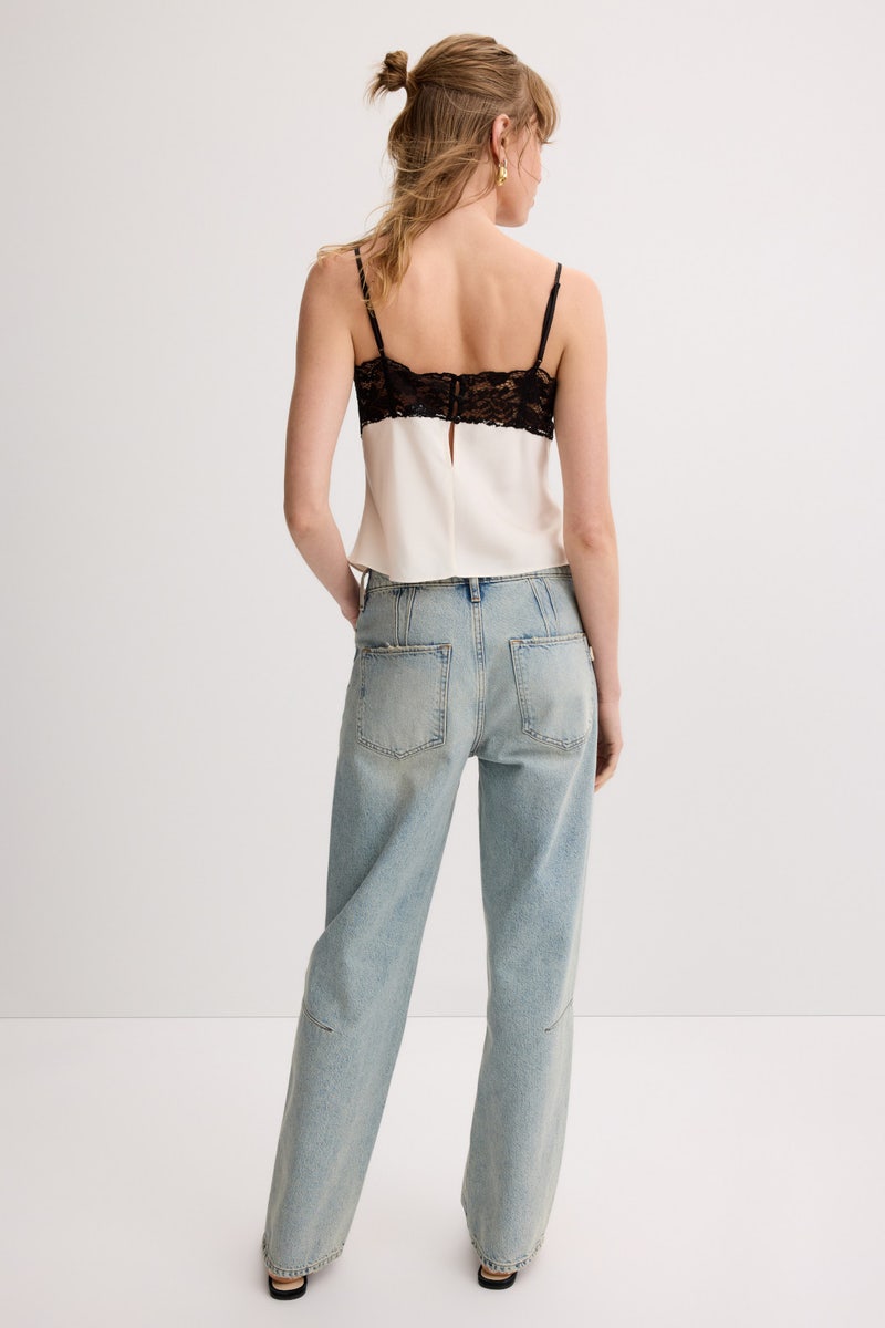 Goldie Mid-Rise Darted Straight Leg Jeans by Triarchy - Photo 2