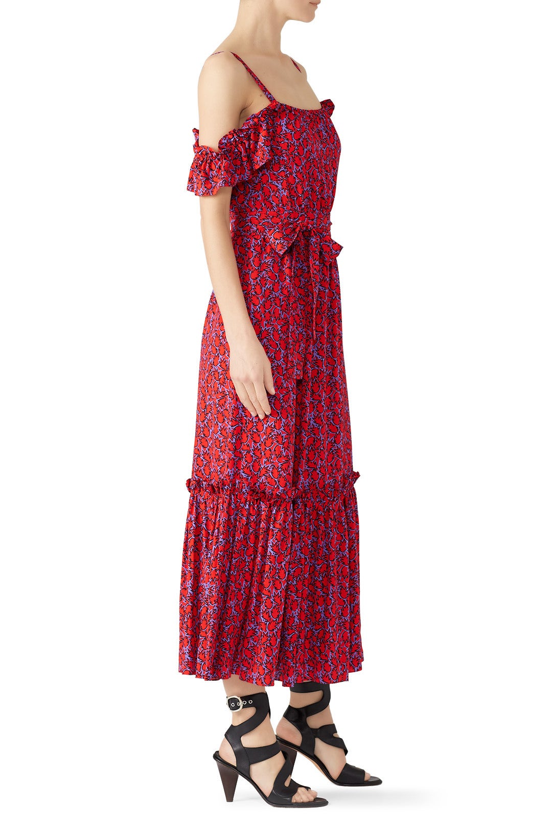 Iris Poppy Ruffle Cami Dress by Derek Lam 10 Crosby 2