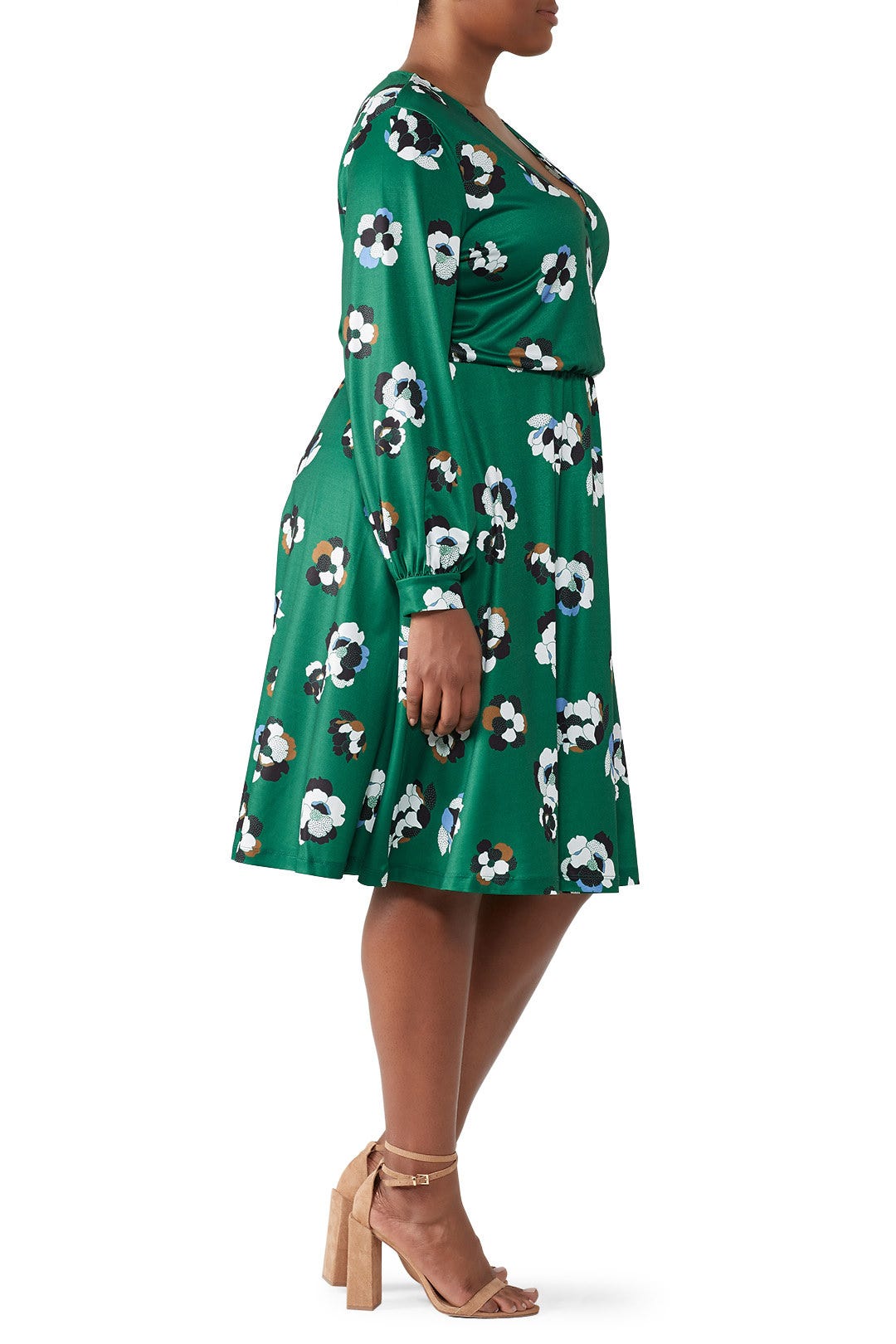 Printed Faux Wrap Dress by ELOQUII 2