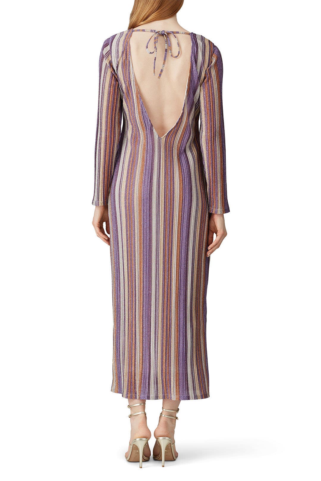 Multi Striped Backless Dress by KENDALL + KYLIE 2