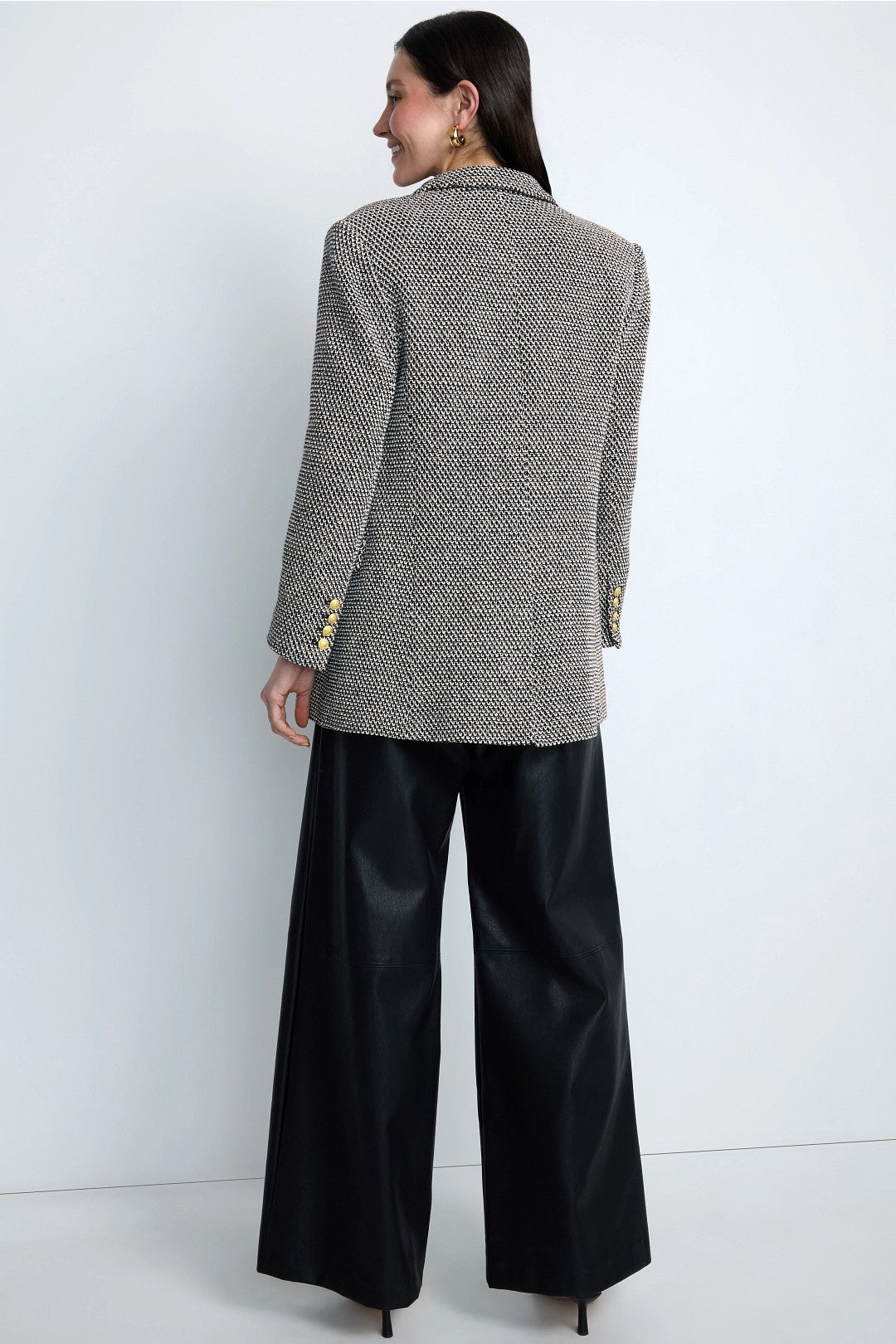 Riva Knit Double Breasted Blazer by L'agence 1